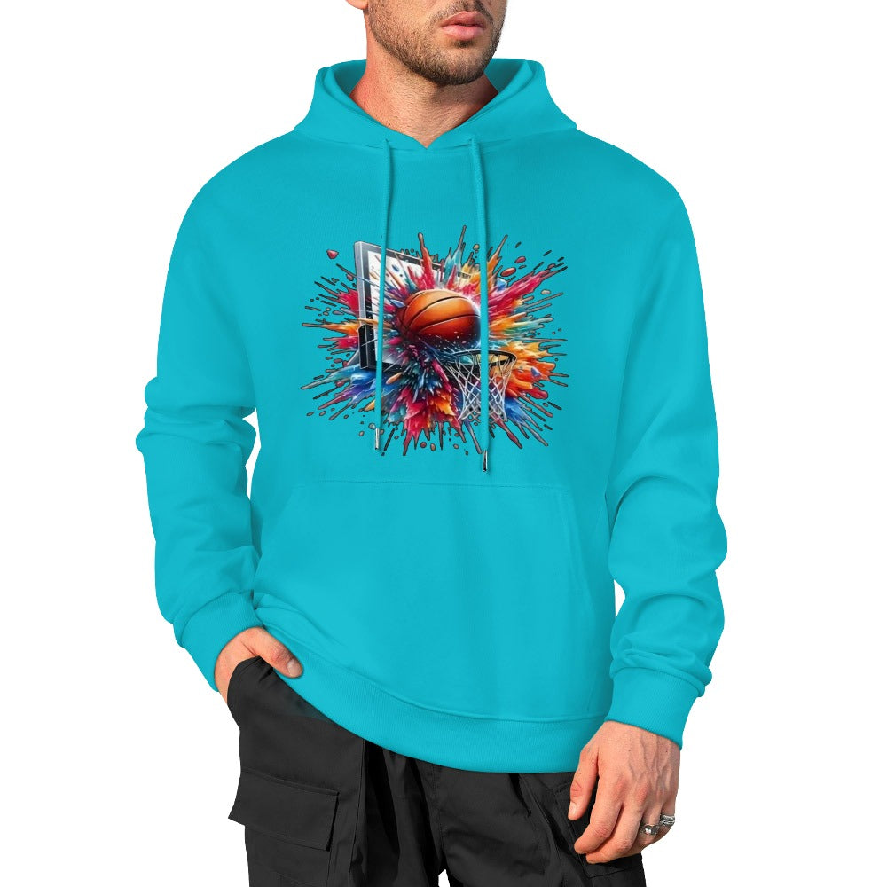 NDO Basketball Dunk Splat New Pure cotton hooded sweater