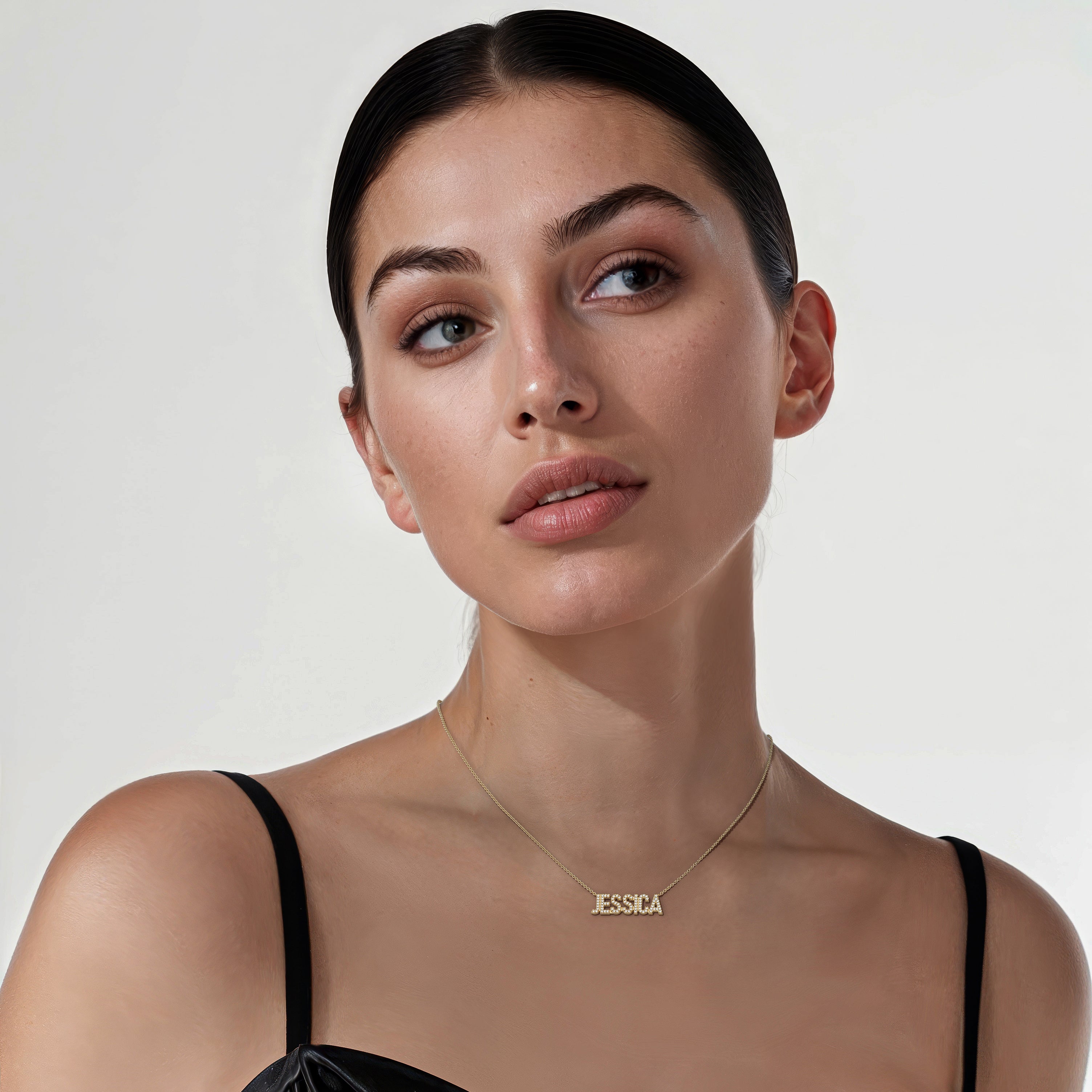 Gold Plated Silver Signature name necklace AW24N002GD