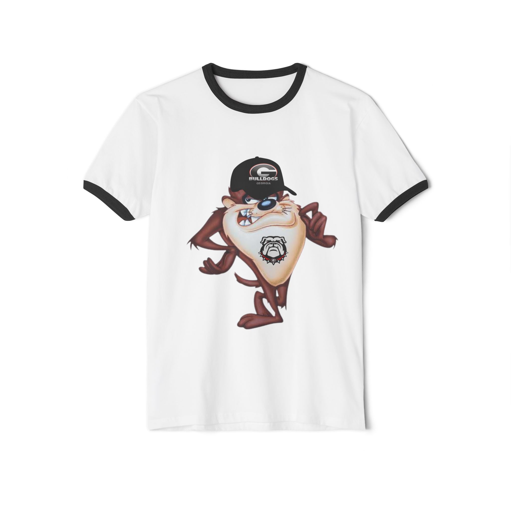 GA Bulldogs Tasmanian Devil Cartoon Ringer Tee