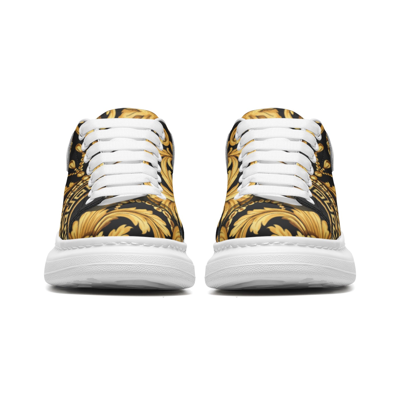 NDO Luxary Non Slip Lace Up Faux Leather Sneakers