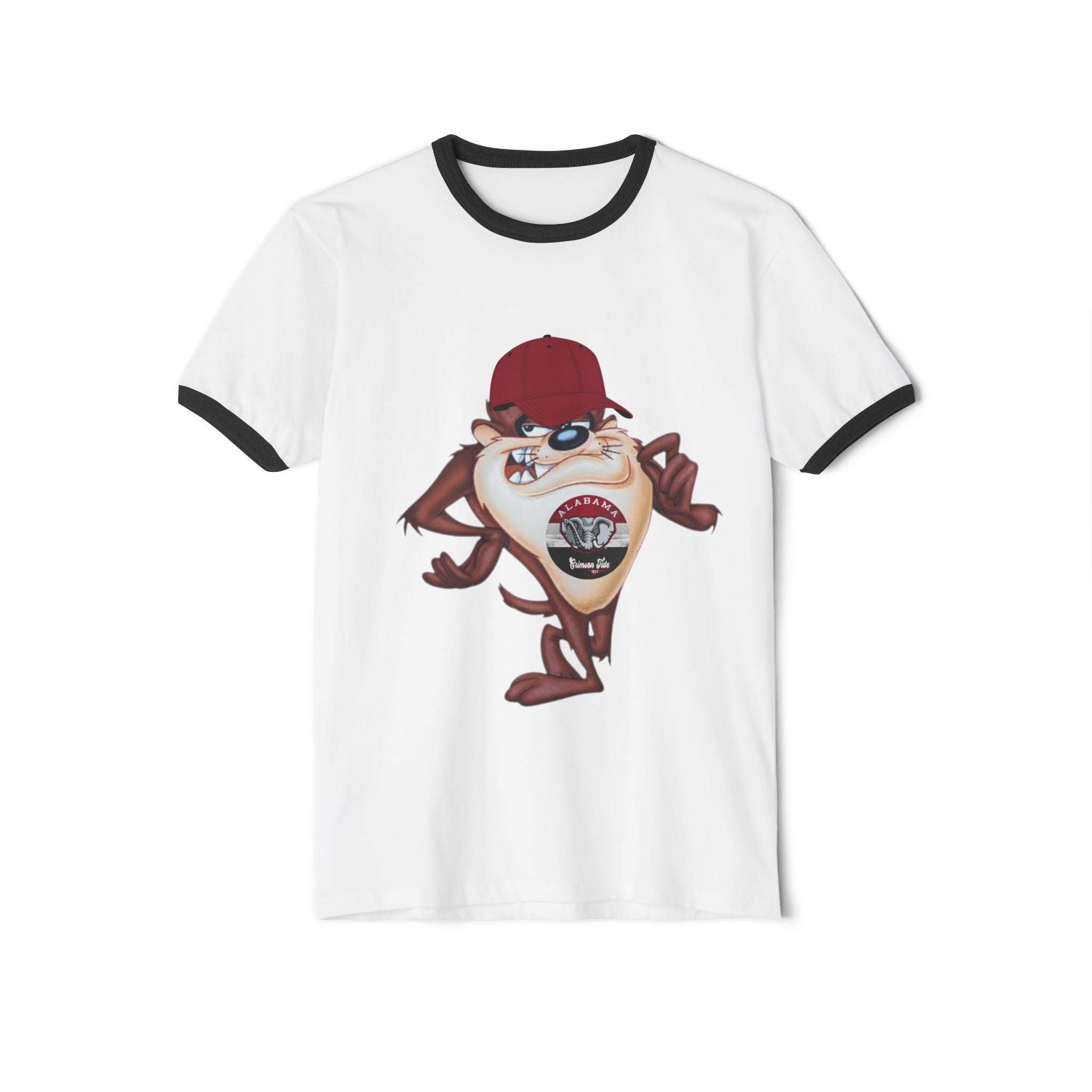 Vintage Cartoon Taz  Alabama Ringer Tee — Retro Looney Tunes T-Shirt