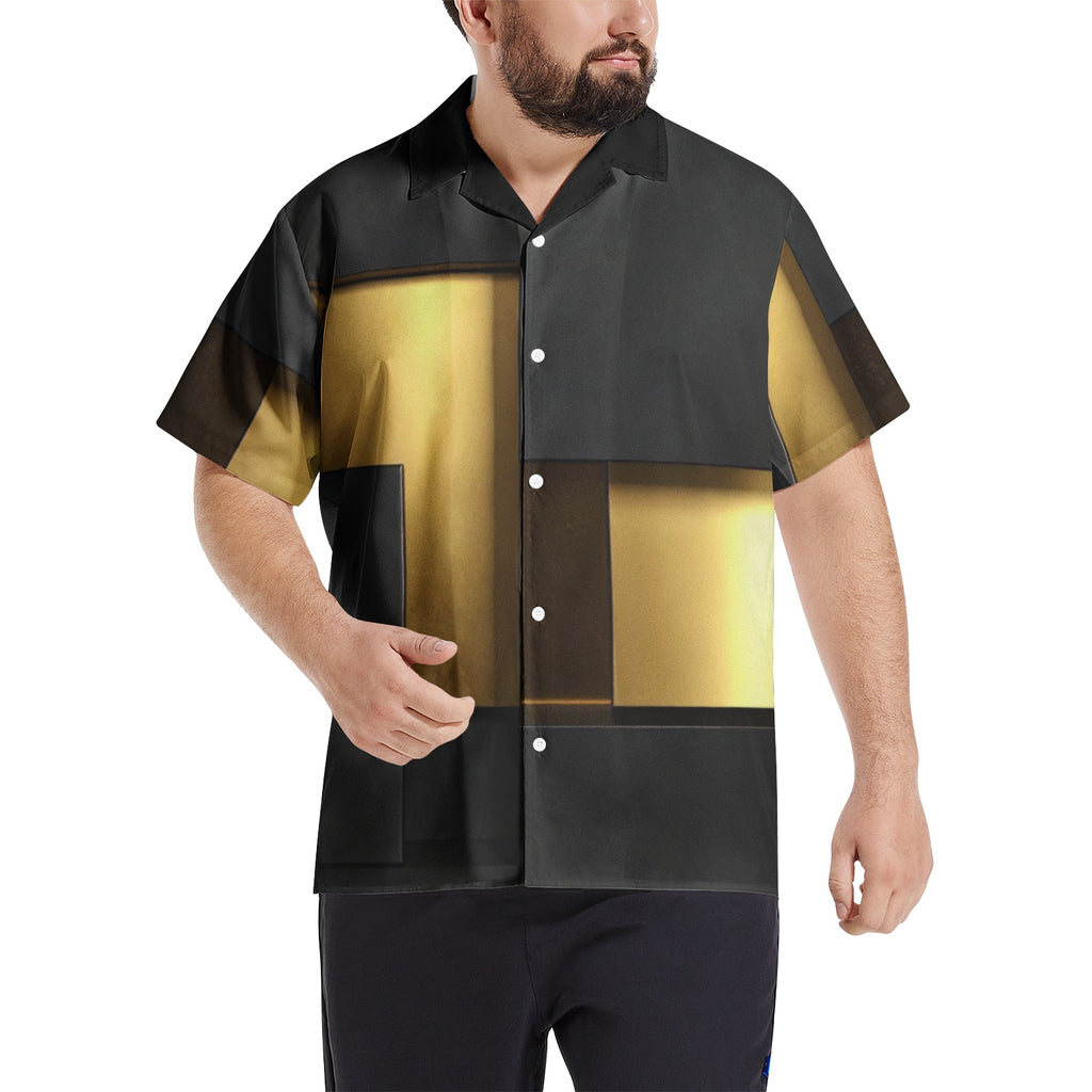 Men's Hawaiian Shirt Short Sleeve Button Down Shirt