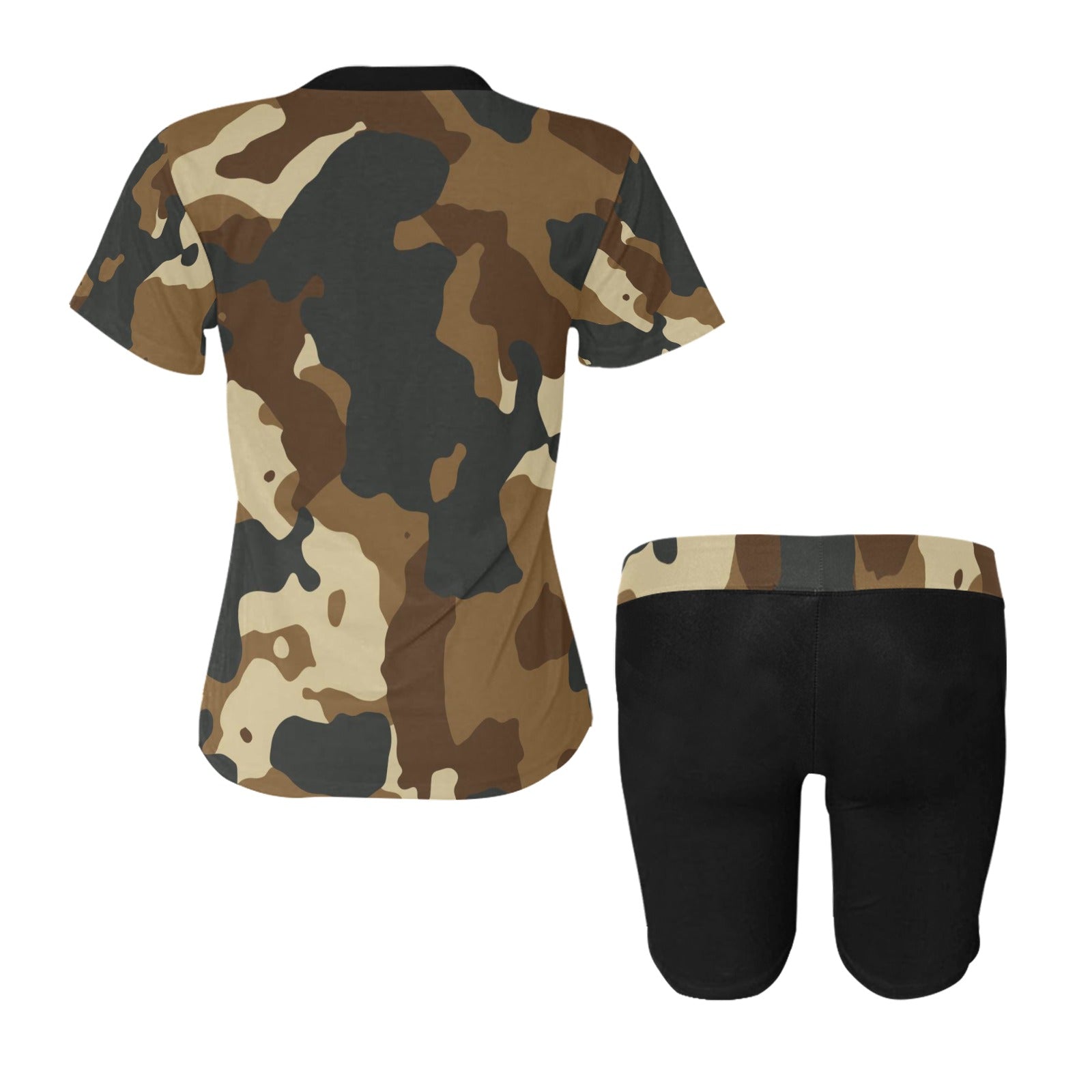 Camo Women's Short Yoga Set(Sets 03)
