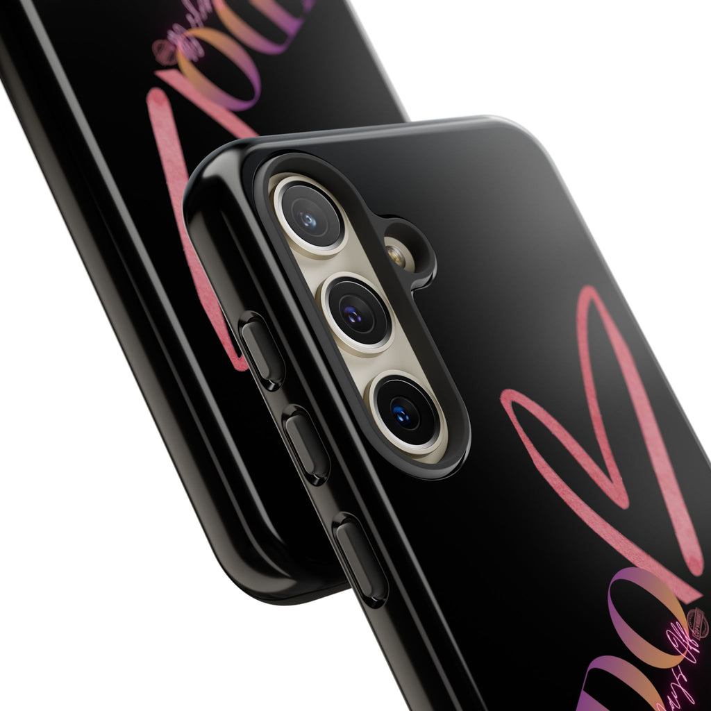 NDO Heart Phone Case – Slim Tough Protective iPhone Cover with Pink Heart Design