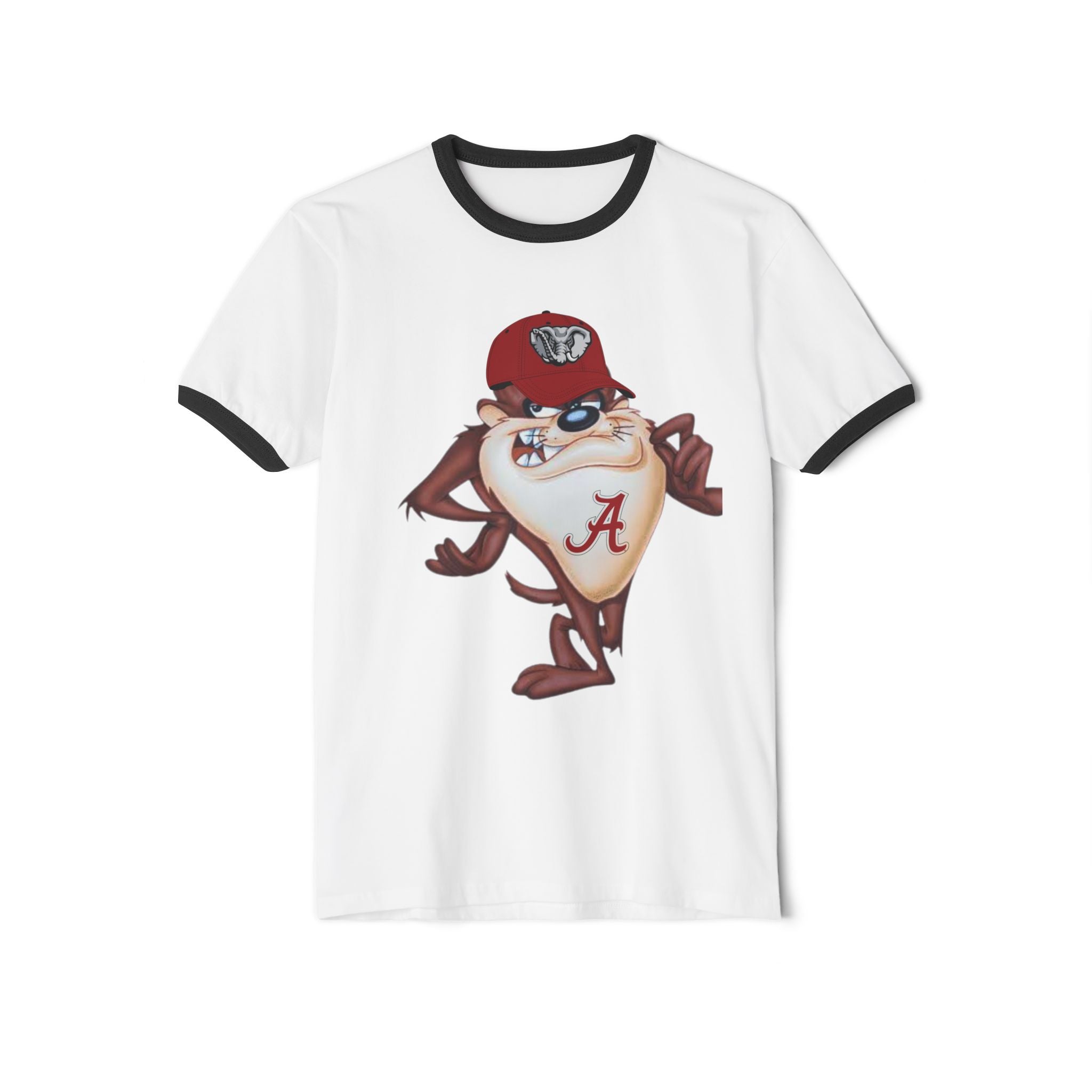 Alabama Ringer T-Shirt — Vintage Cartoon Mascot
