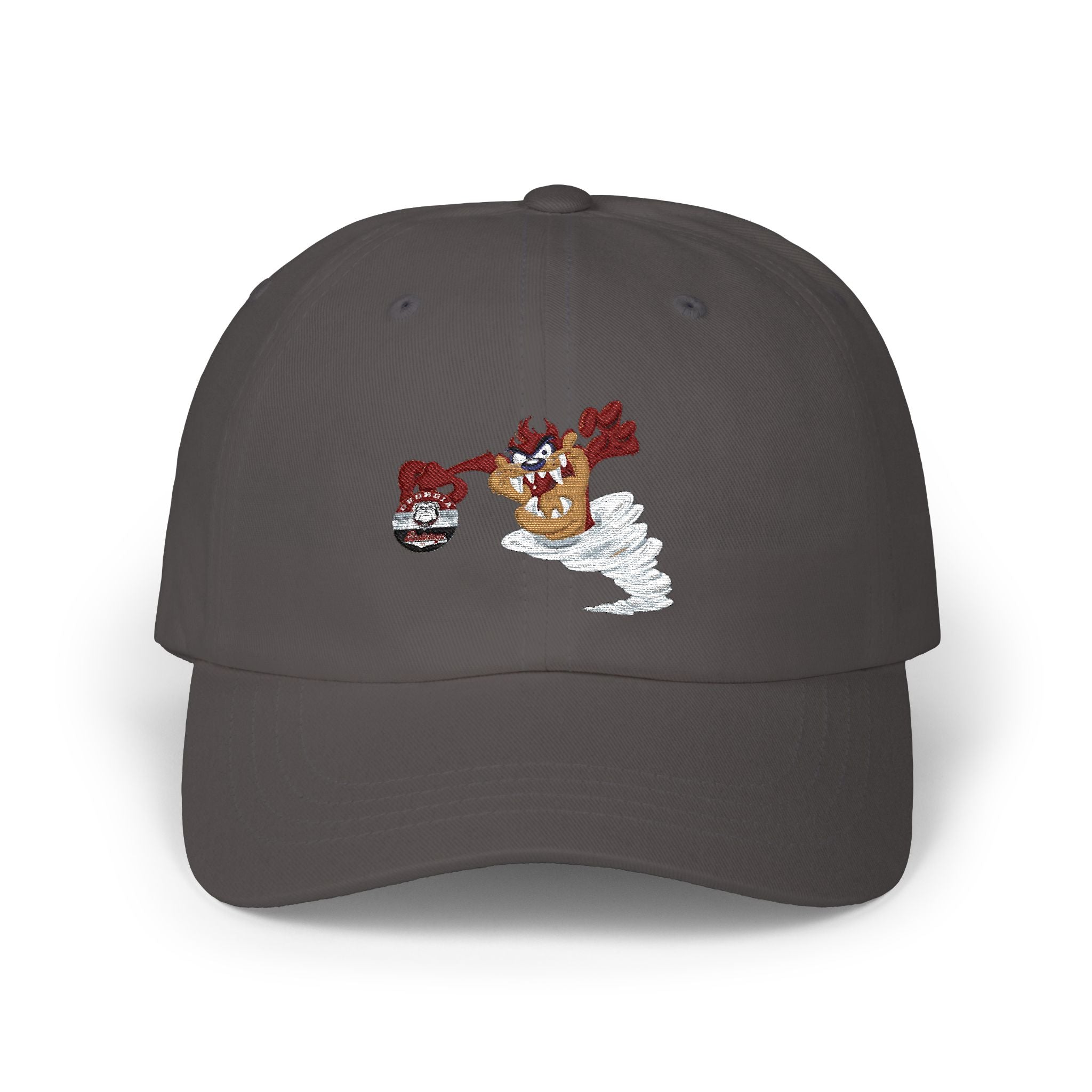 GA Bulls Dogs Dad Cap — Vintage Tasmanian Devil Cartoon Baseball Hat