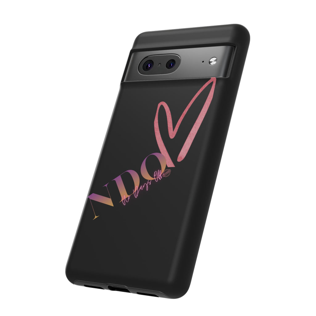 NDO Heart Phone Case – Slim Tough Protective iPhone Cover with Pink Heart Design
