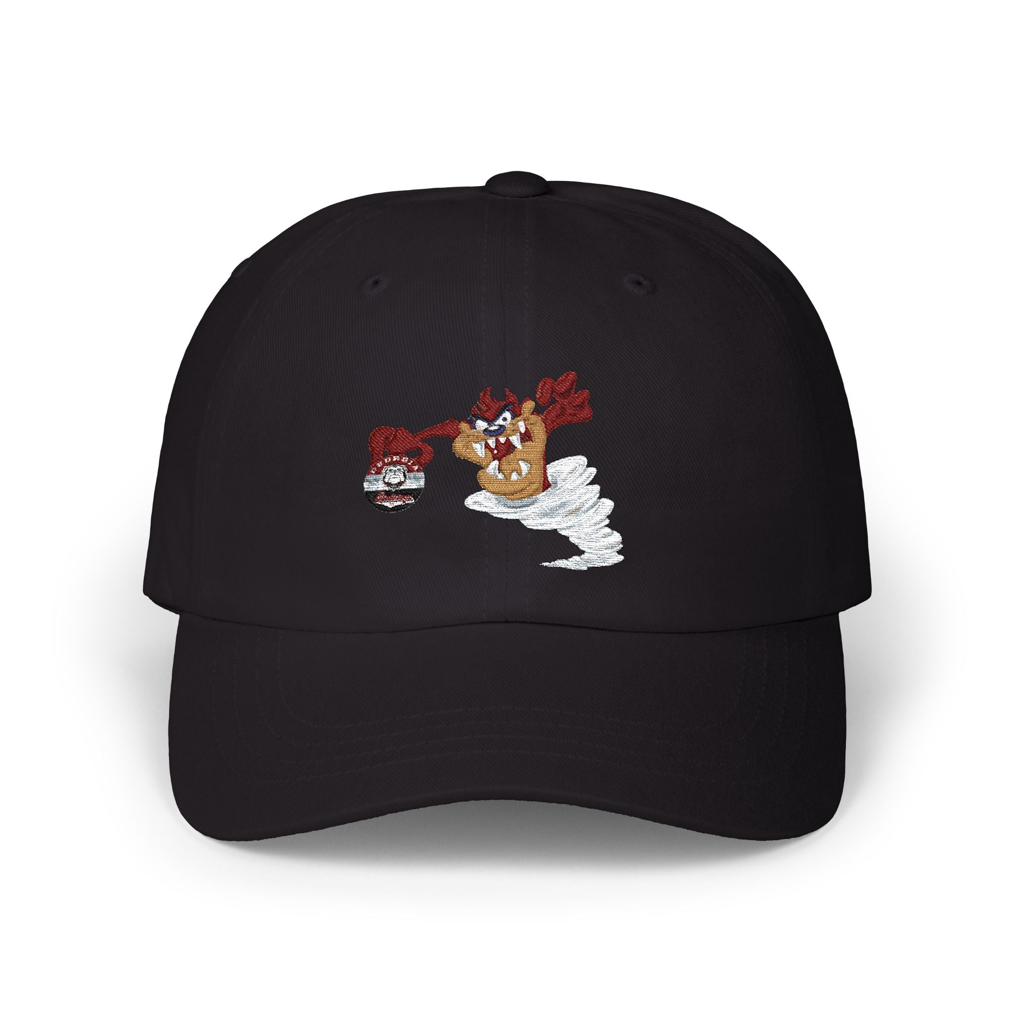 GA Bulls Dogs Dad Cap — Vintage Tasmanian Devil Cartoon Baseball Hat