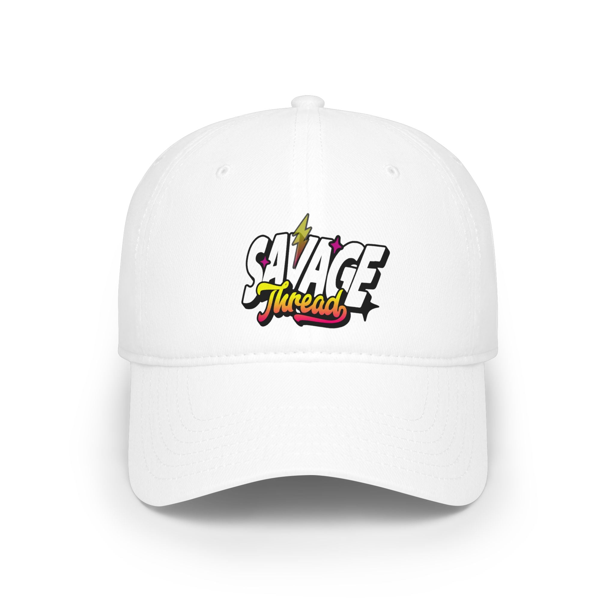 Savage Thread Low Profile Baseball Cap — Retro Streetwear Logo Hat