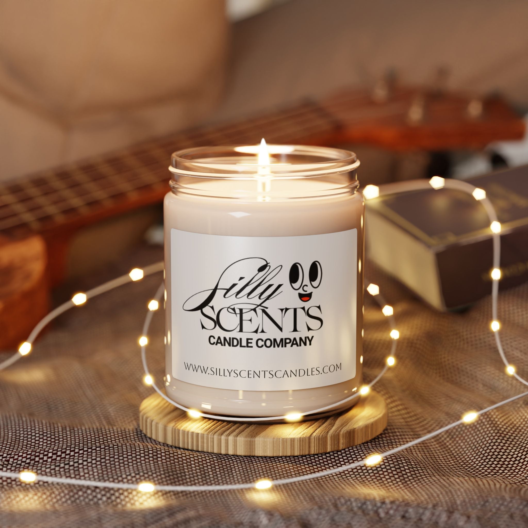 9oz Scented Soy Candle — Silly Scents Jar (Clean, Fresh Aromas)