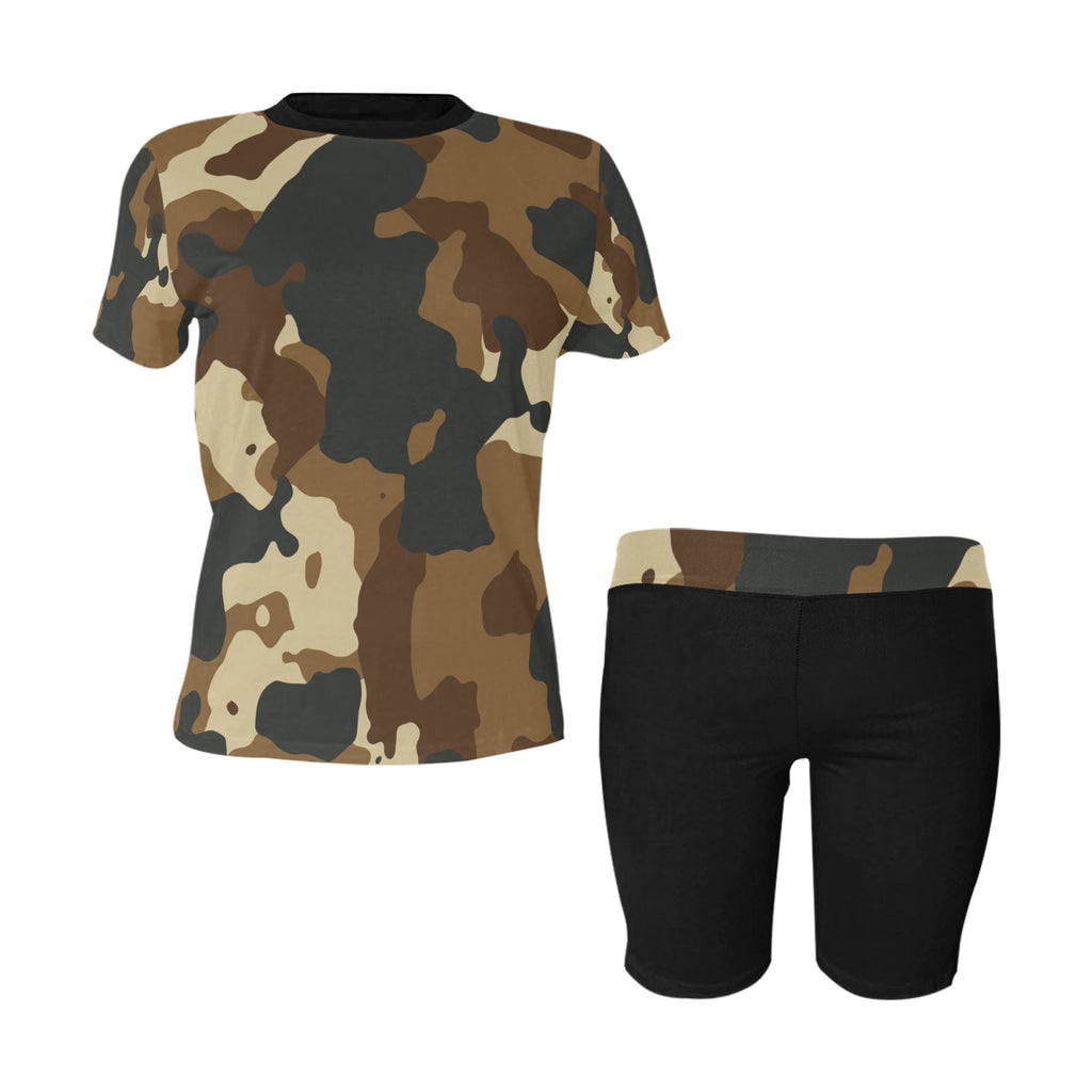 Camo Women's Short Yoga Set(Sets 03)