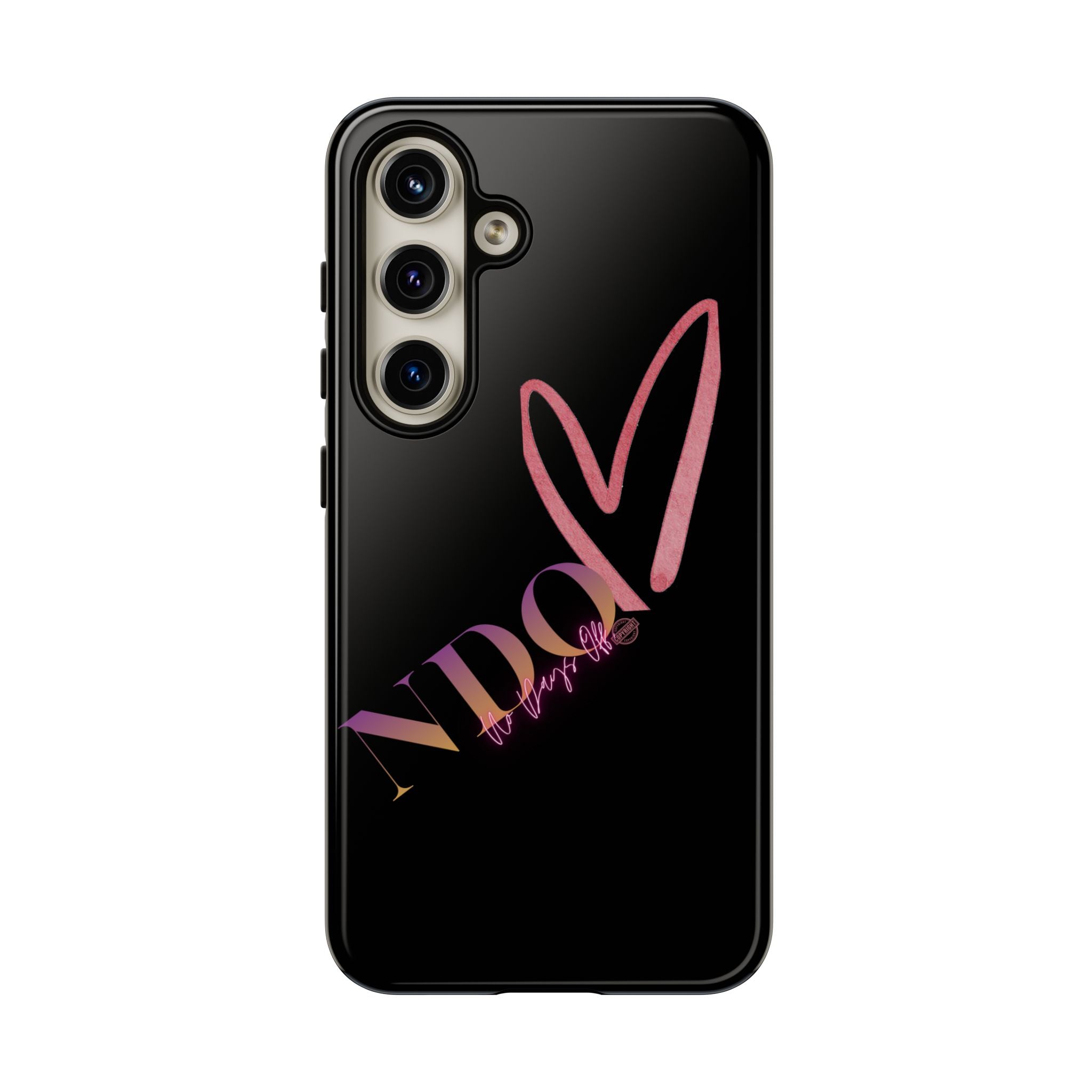 NDO Heart Phone Case – Slim Tough Protective iPhone Cover with Pink Heart Design