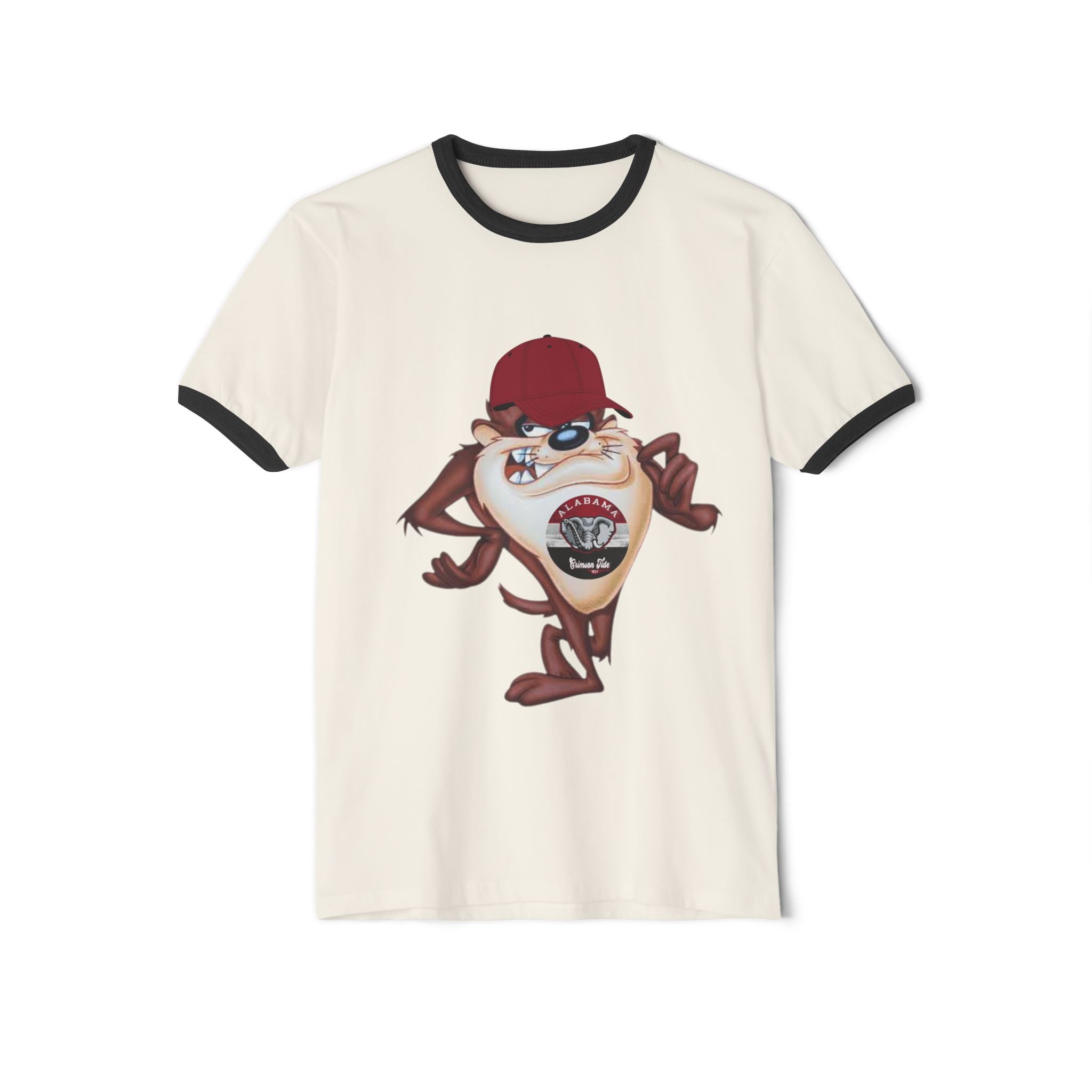Vintage Cartoon Taz  Alabama Ringer Tee — Retro Looney Tunes T-Shirt