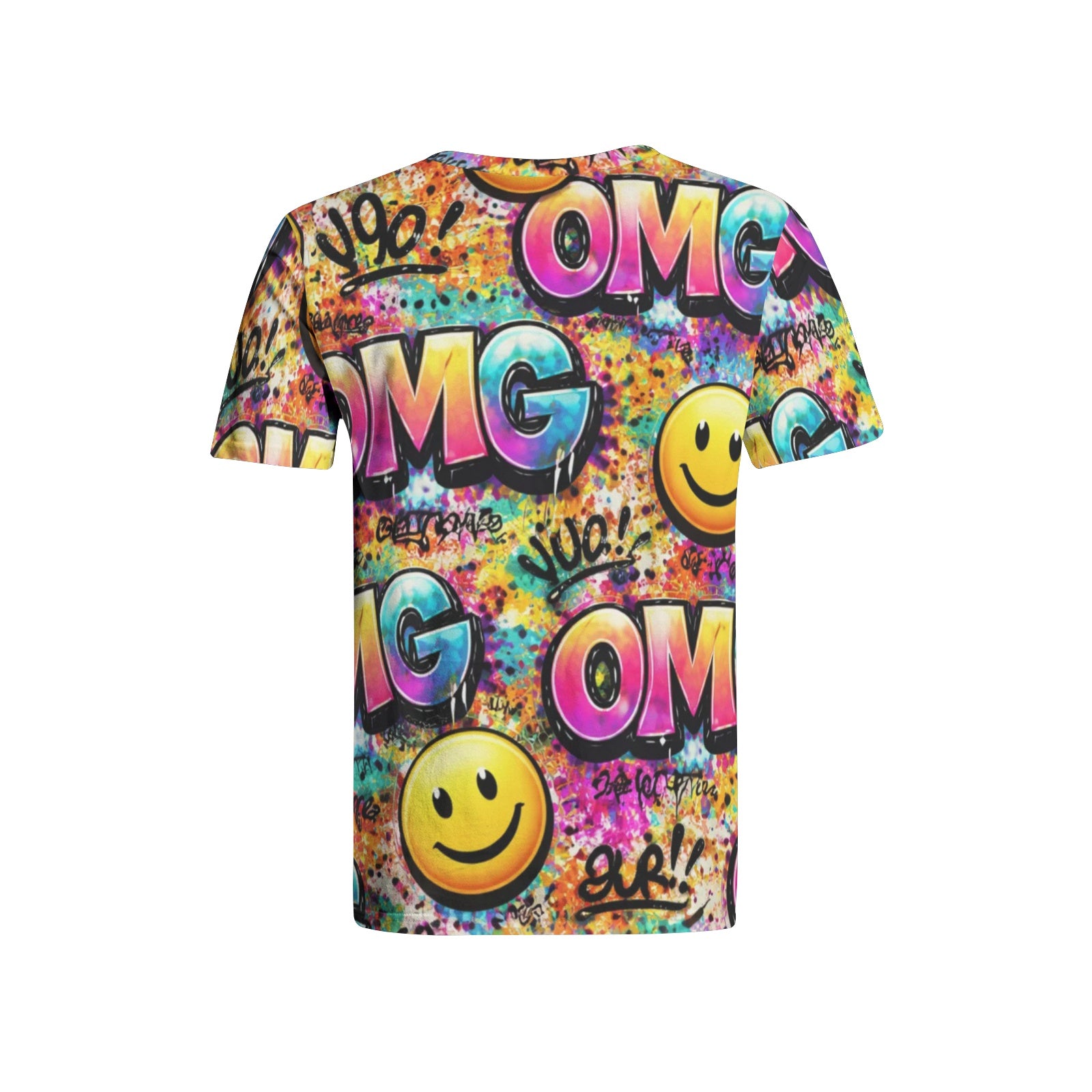 NDO "OMG" Men's All-Over Print Crew Neck T-shirts