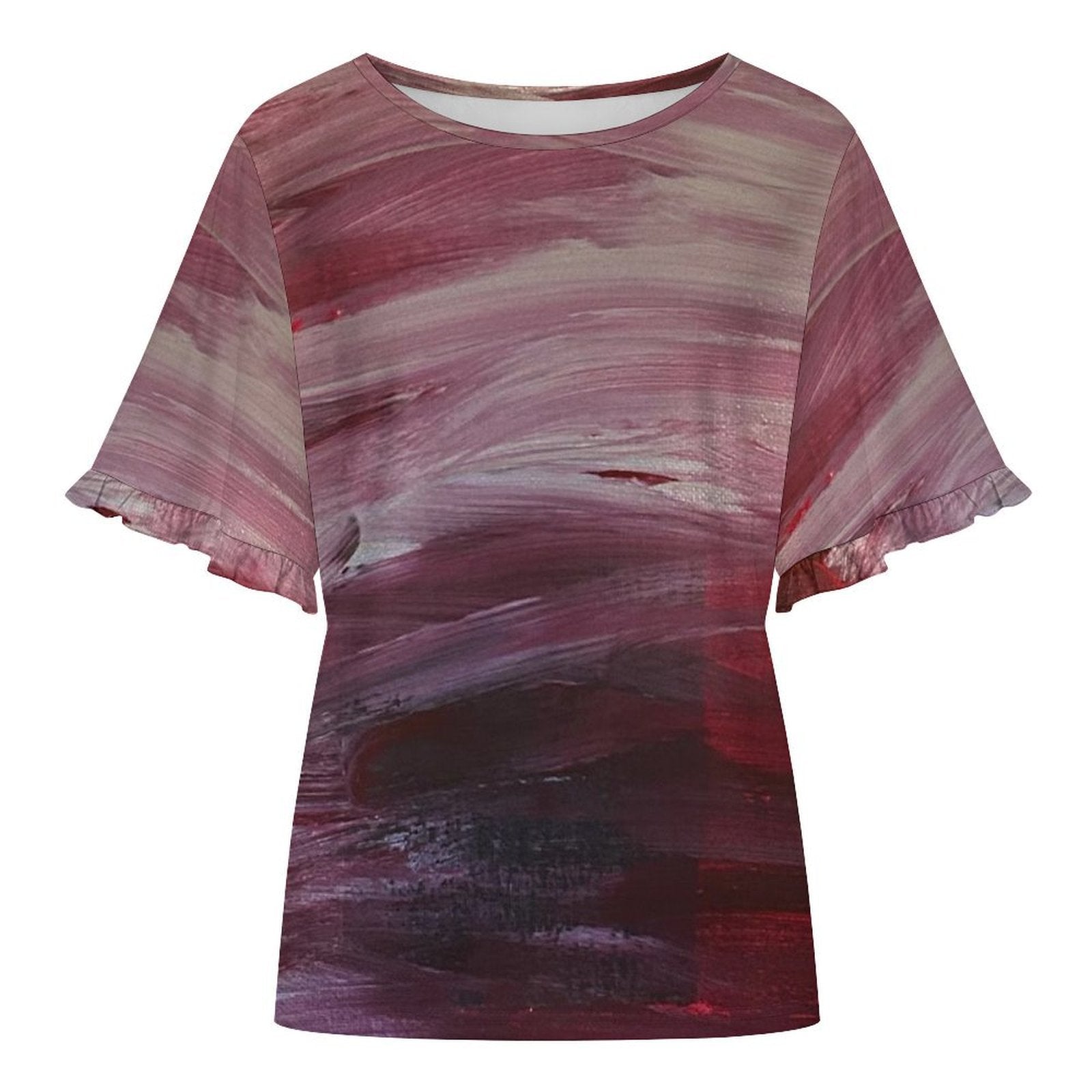 NDO Designs Women’s Ruffle Bell Sleeve Top