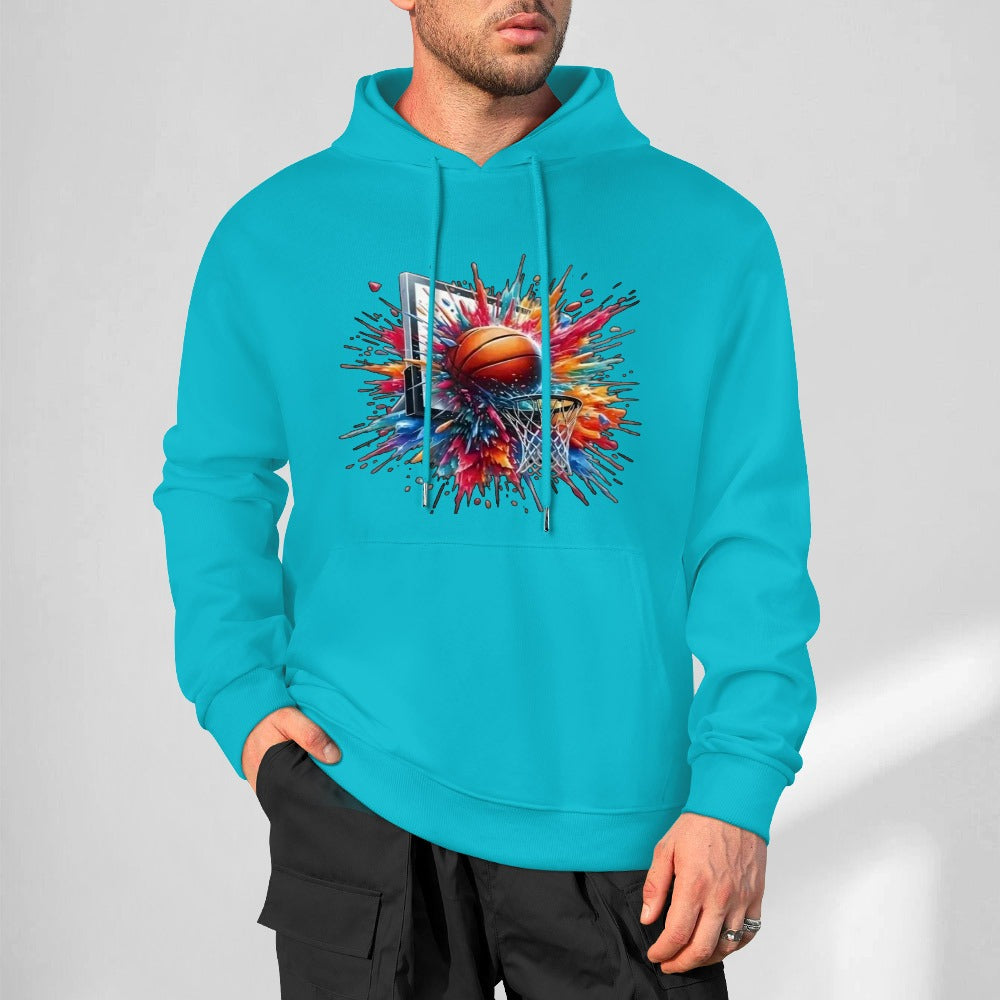 NDO Basketball Dunk Splat New Pure cotton hooded sweater