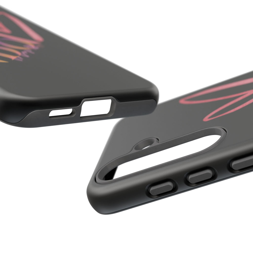 NDO Heart Phone Case – Slim Tough Protective iPhone Cover with Pink Heart Design