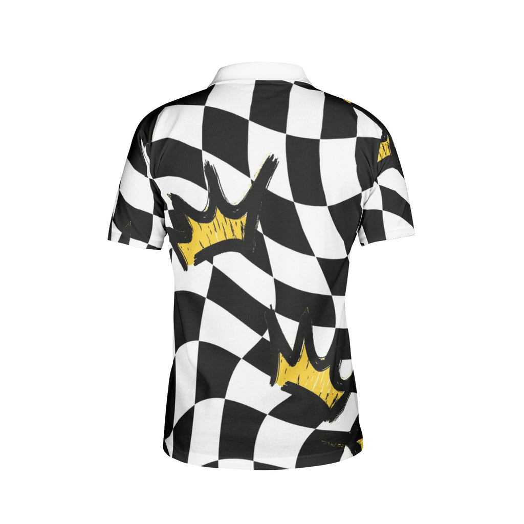 King Checker Men's Polo Shirts