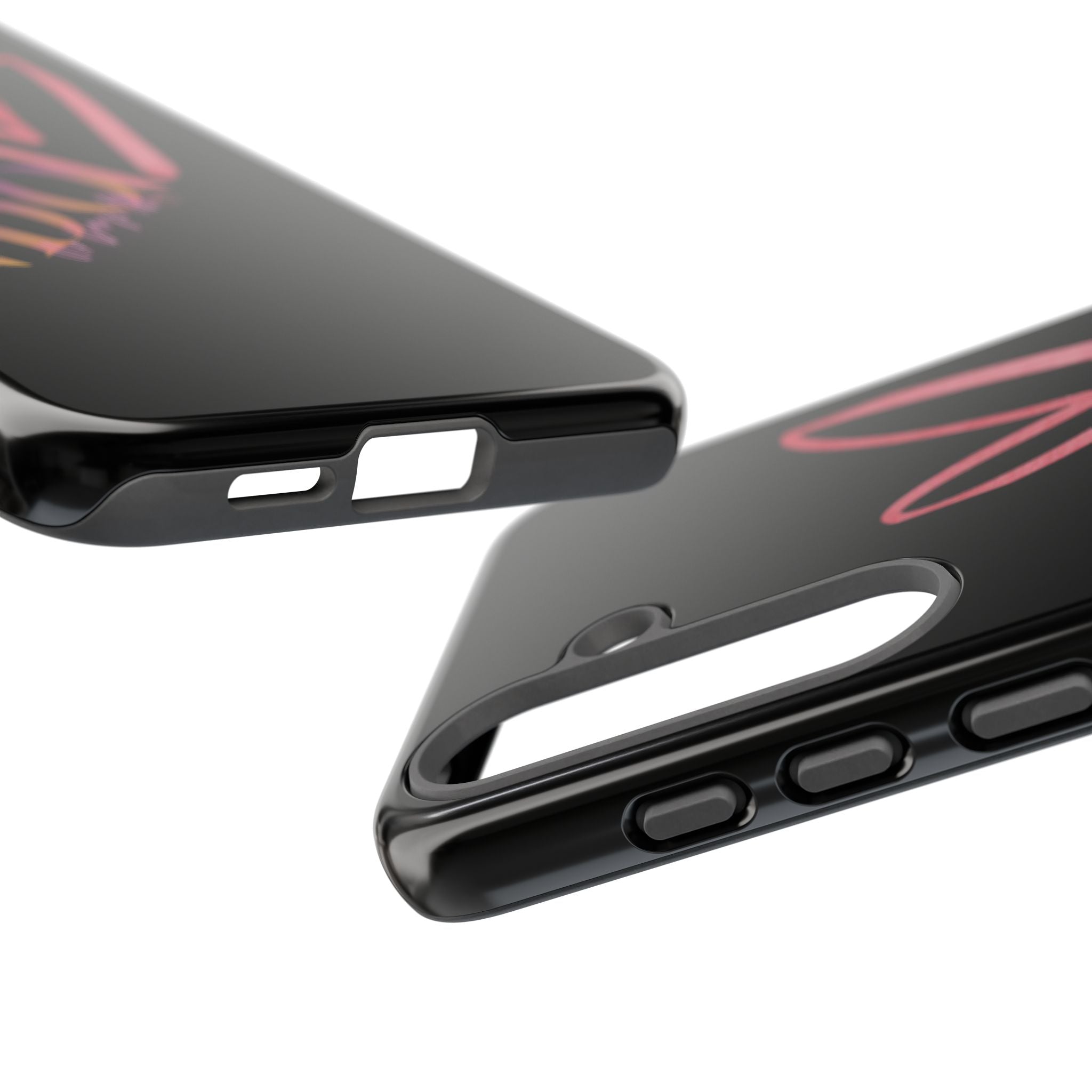 NDO Heart Phone Case – Slim Tough Protective iPhone Cover with Pink Heart Design