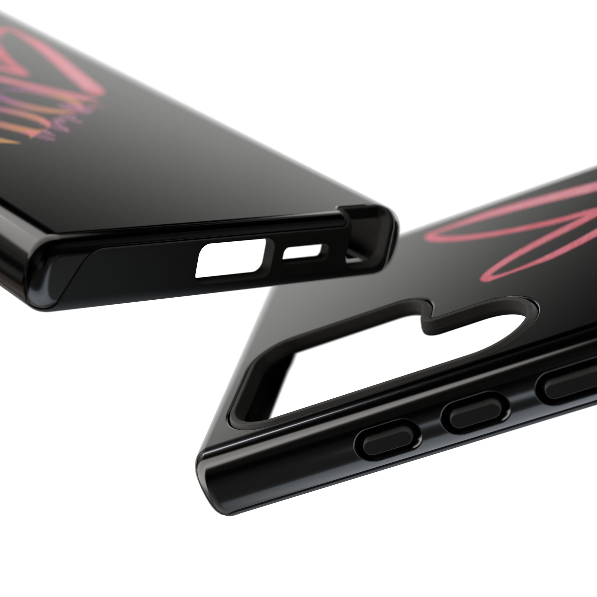 NDO Heart Phone Case – Slim Tough Protective iPhone Cover with Pink Heart Design