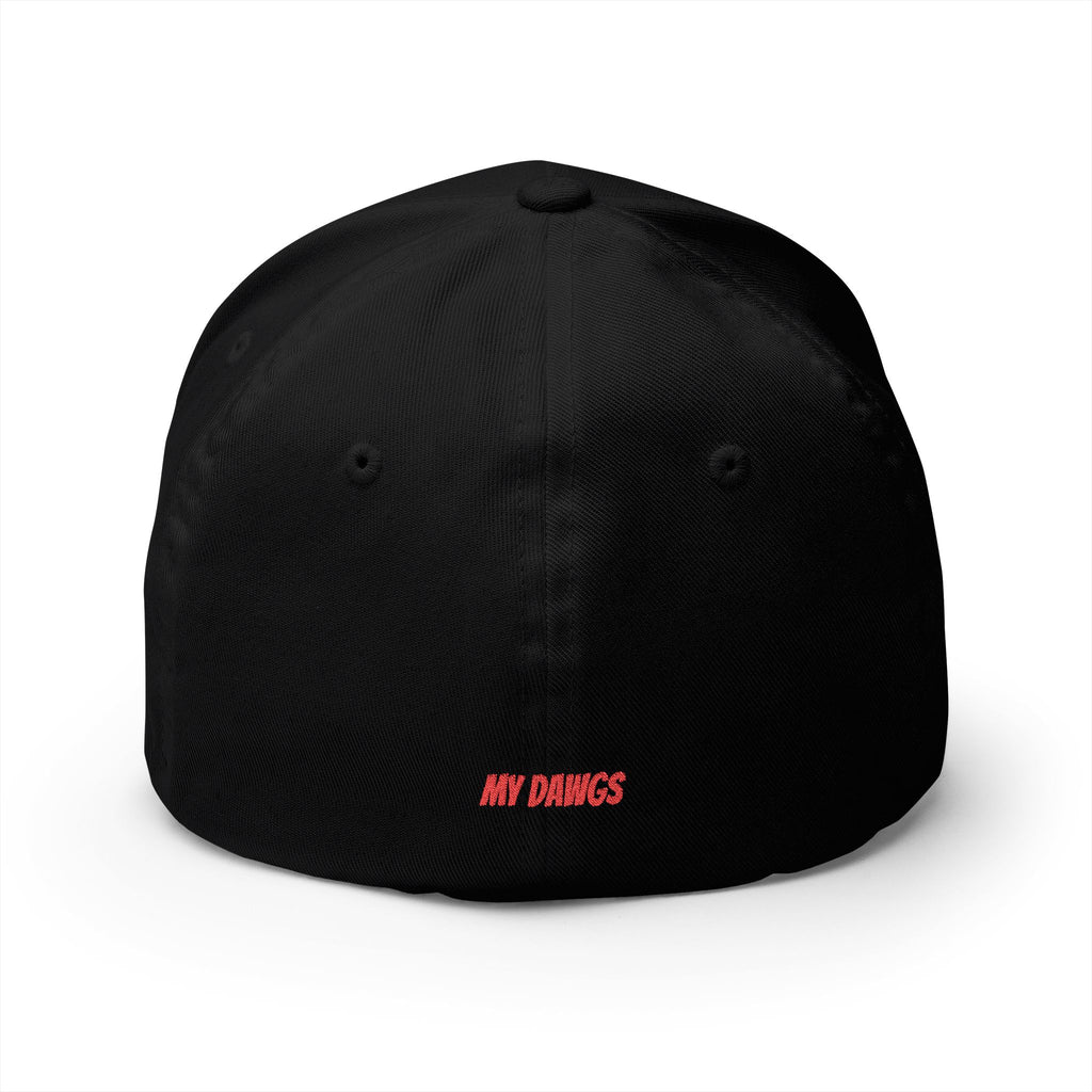 Embroidered GA Bulldogs G Logo Structured Cap — Closed-Back Baseball Hat with 'MY DAWGS' Detail