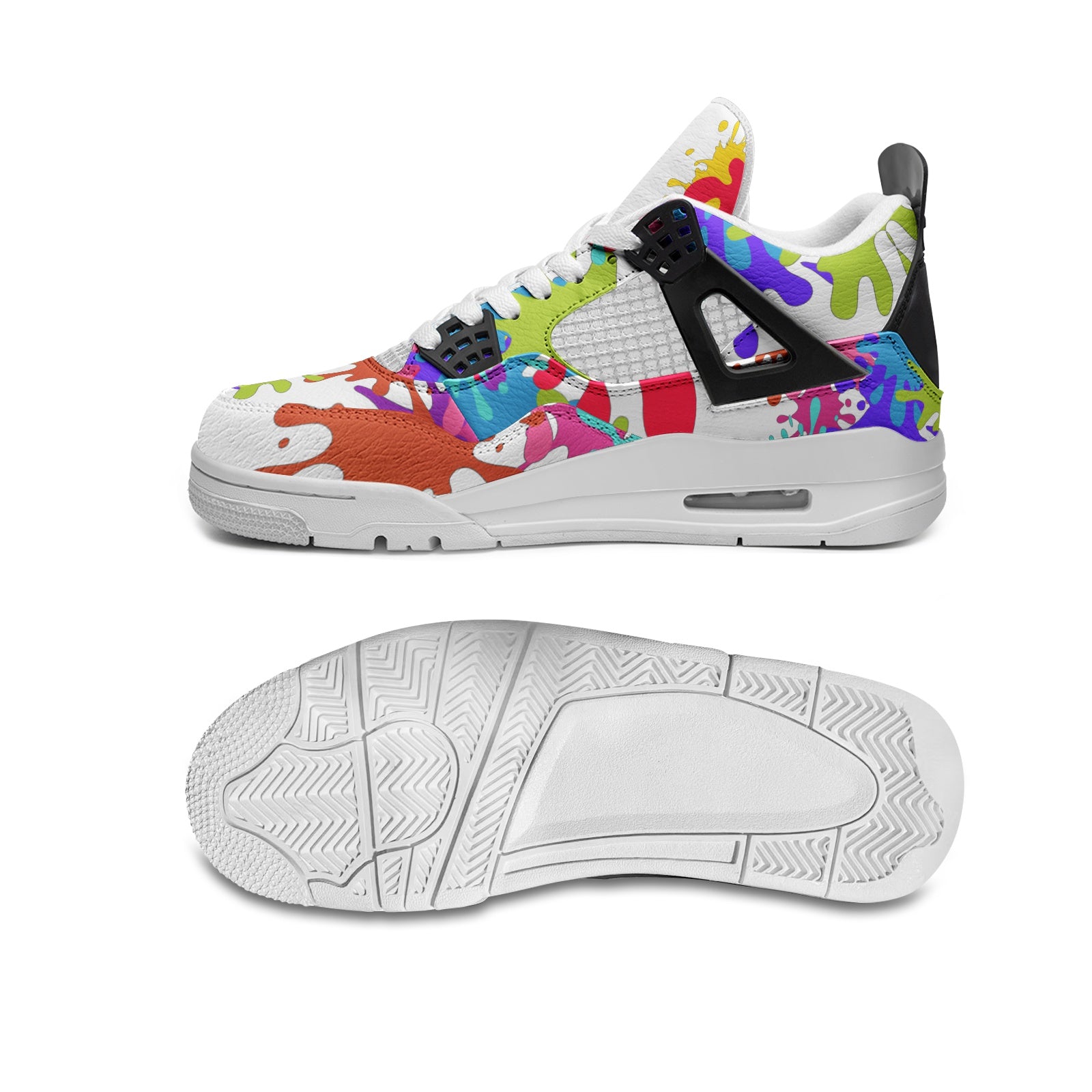 NDO Splat Unisex Non Slip Lace Up Breathable Fashion Sneakers