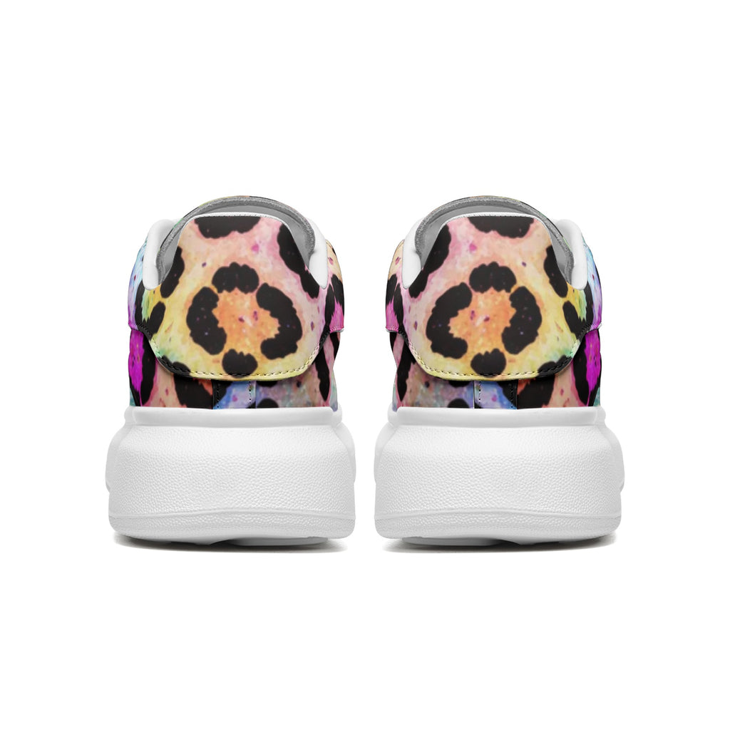 NDO Designs Non Slip Lace Up Faux Leather Sneakers