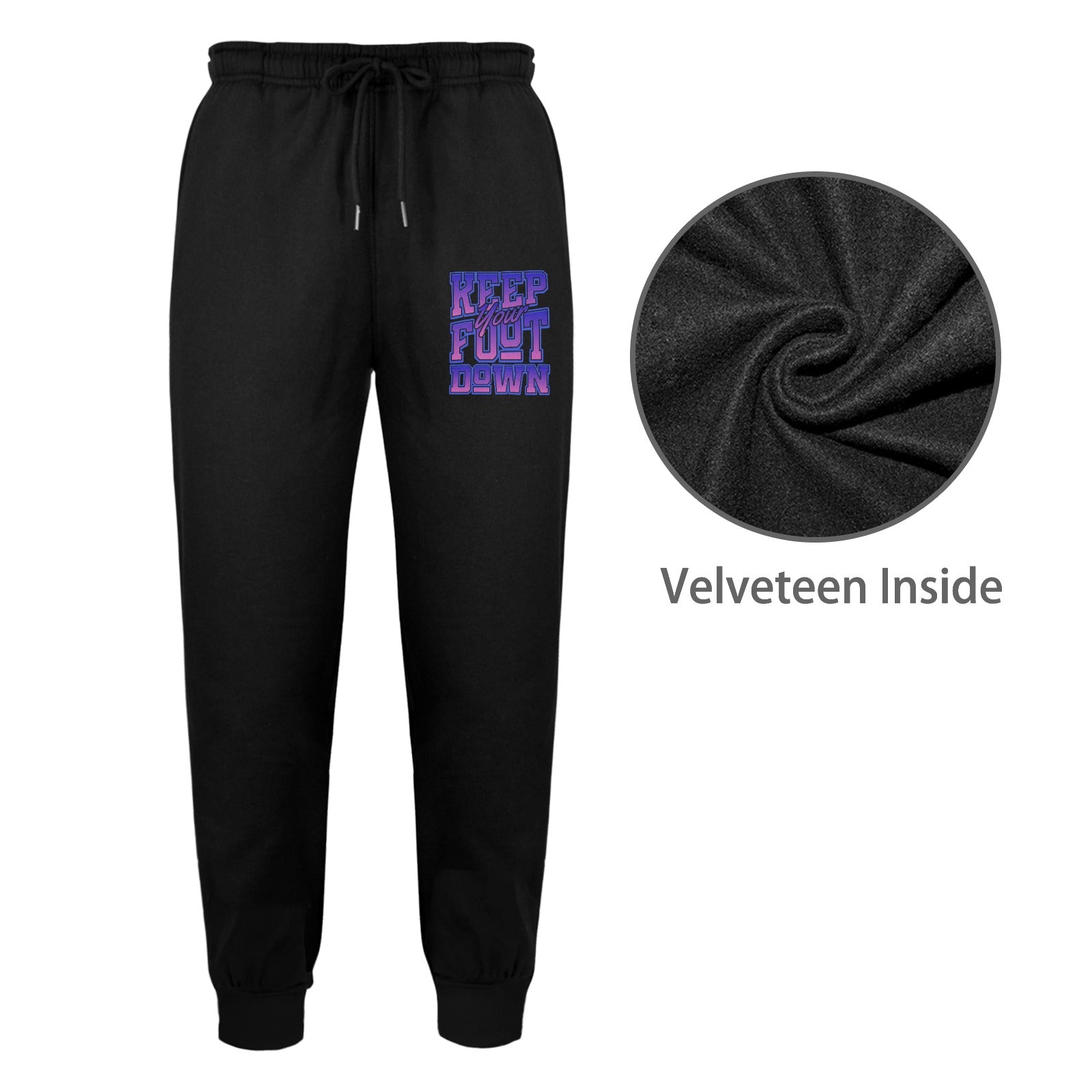 Put Your Foot Down Unisex Fleece Sweatpants