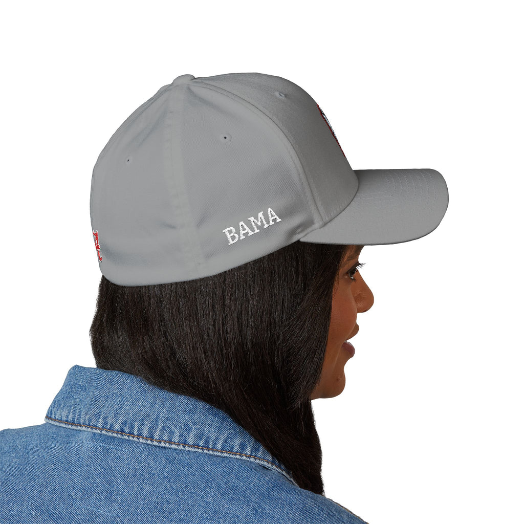 Embroidered ALABAMA (BAMA)  — Classic Structured Closed-Back Baseball Cap