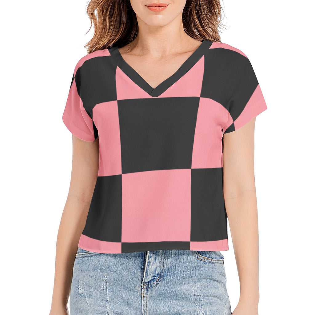 Batwing Sleeve V-Neck Top