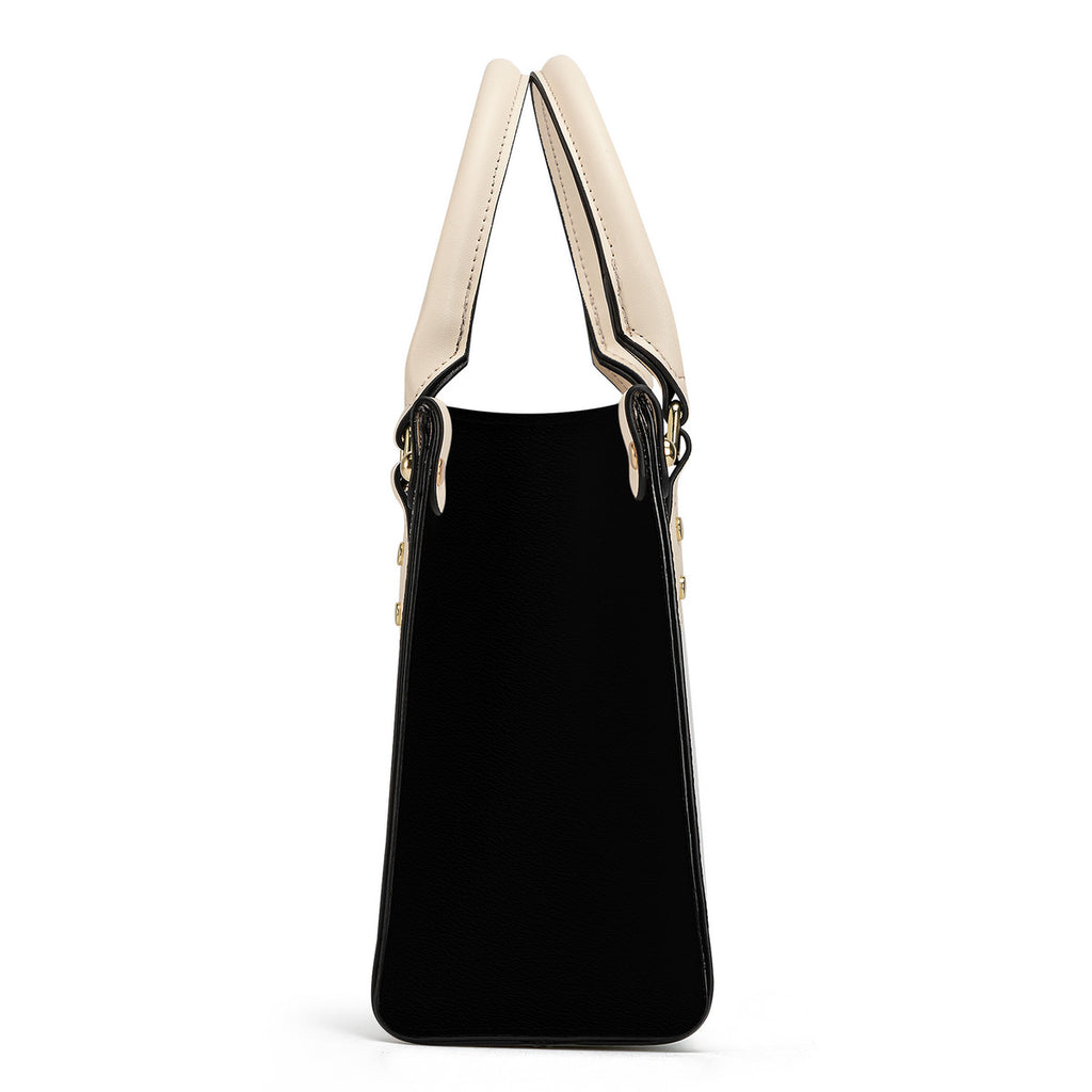 NDO Painting Inspired Luxury Women PU Tote Bag - White