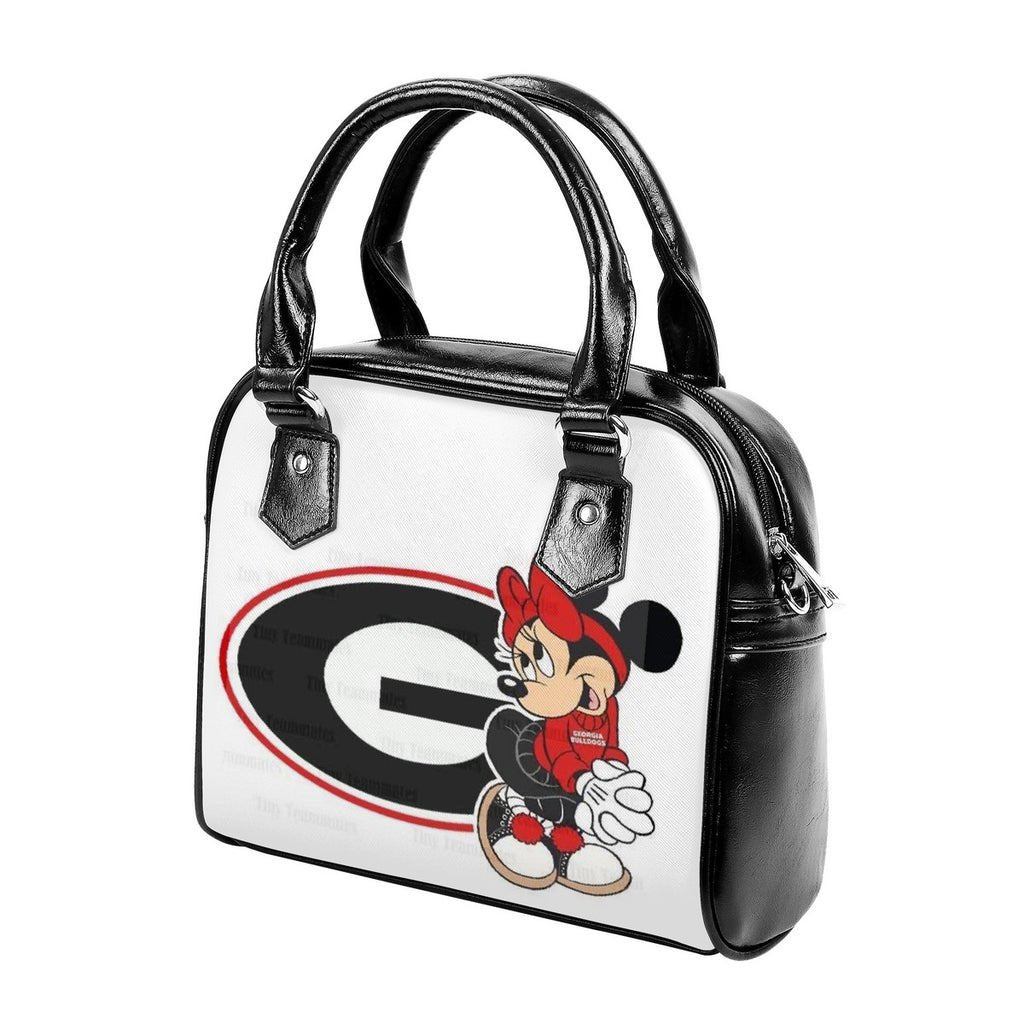 GA Bulldogs Minnie Mouse Shoulder Handbag