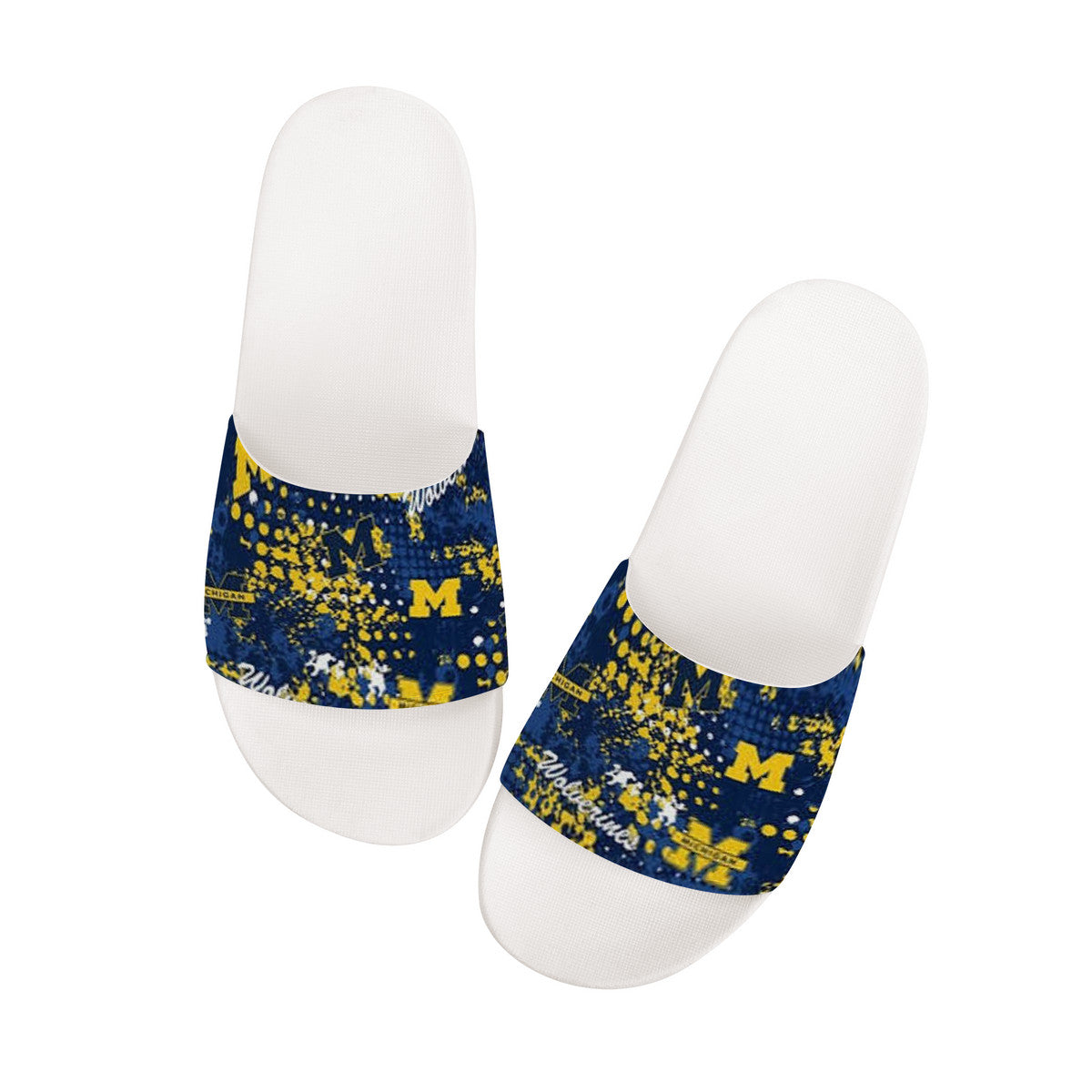 Michigan State Sandals - White