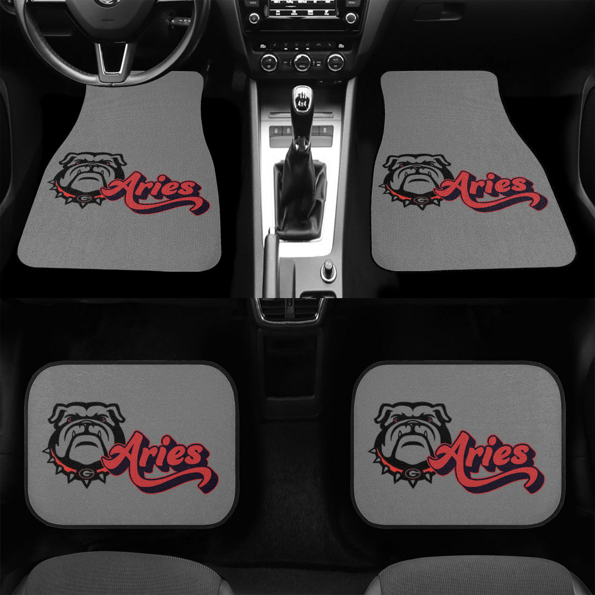 GA Bulldogs Aries  Floor Mats (Front, or Full Set Options)