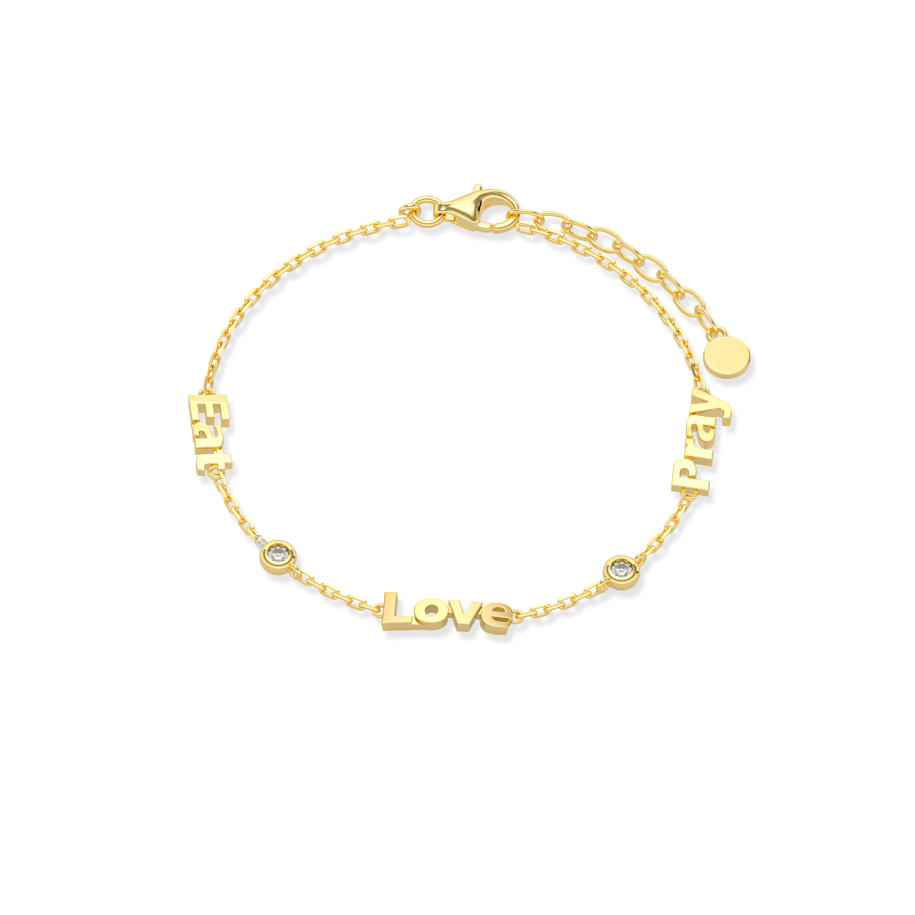 Linked by Love – Name Bracelet with Emotional Spark SB002G