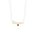 Birthstone Name Necklace