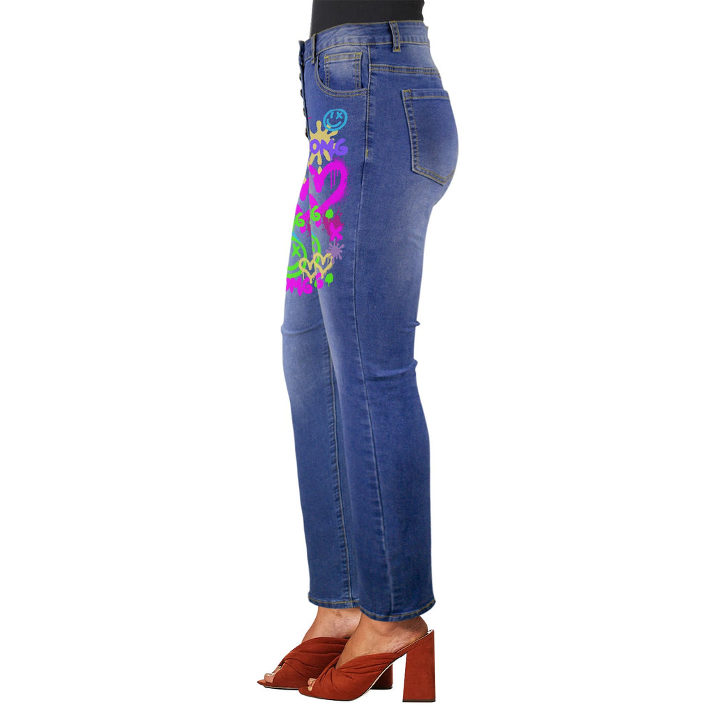 NOD- "OMG" Front Graffitti Women's Jeans