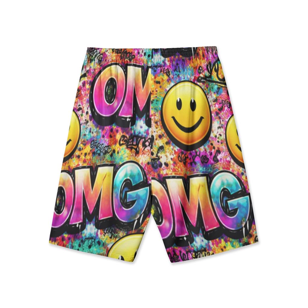 NDO oMG Men's All-Over-Print Hawaiian Swim Shorts