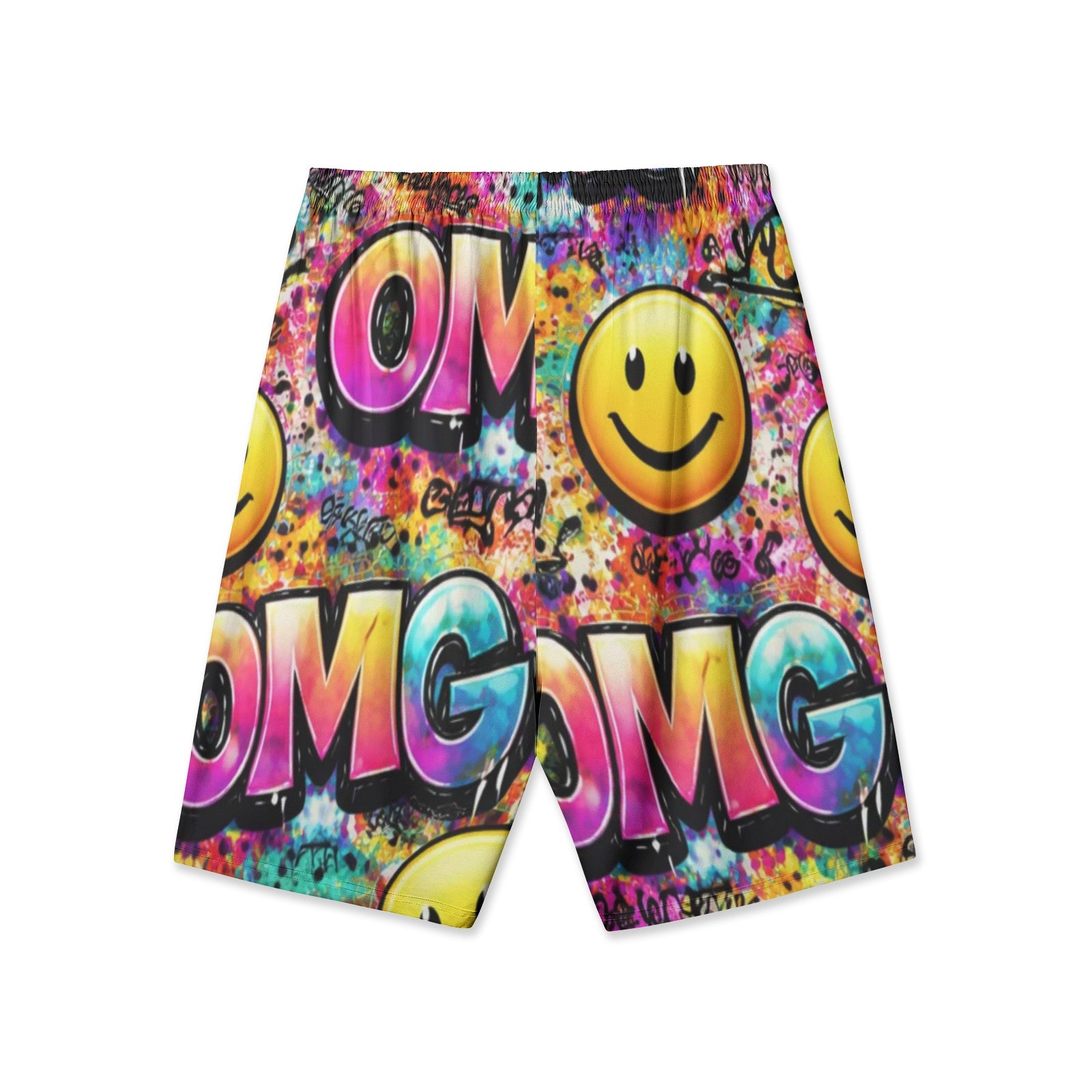 NDO oMG Men's All-Over-Print Hawaiian Swim Shorts