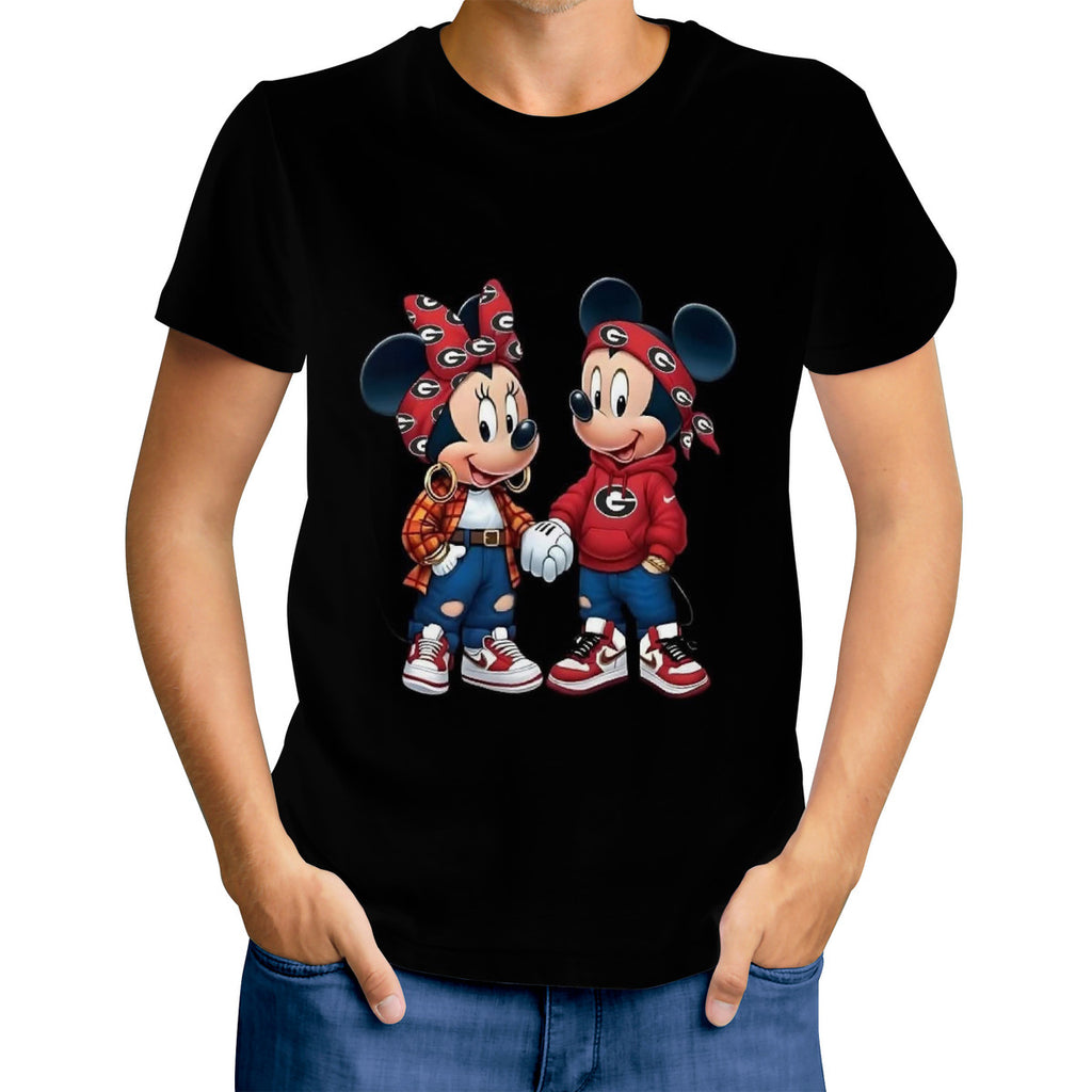 GA Bulldogs Minnie/Mickie  Men's Tee