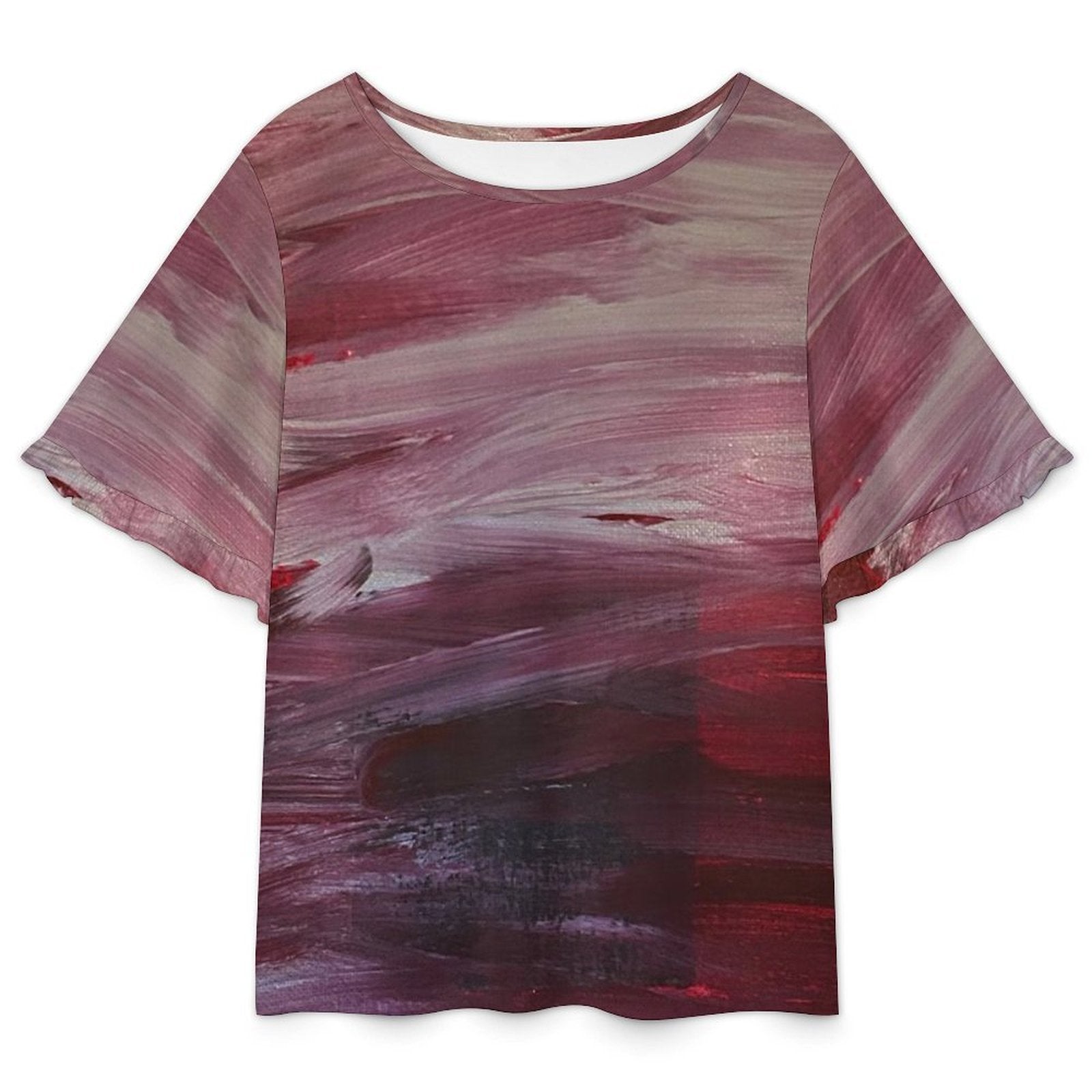 NDO Designs Women’s Ruffle Bell Sleeve Top