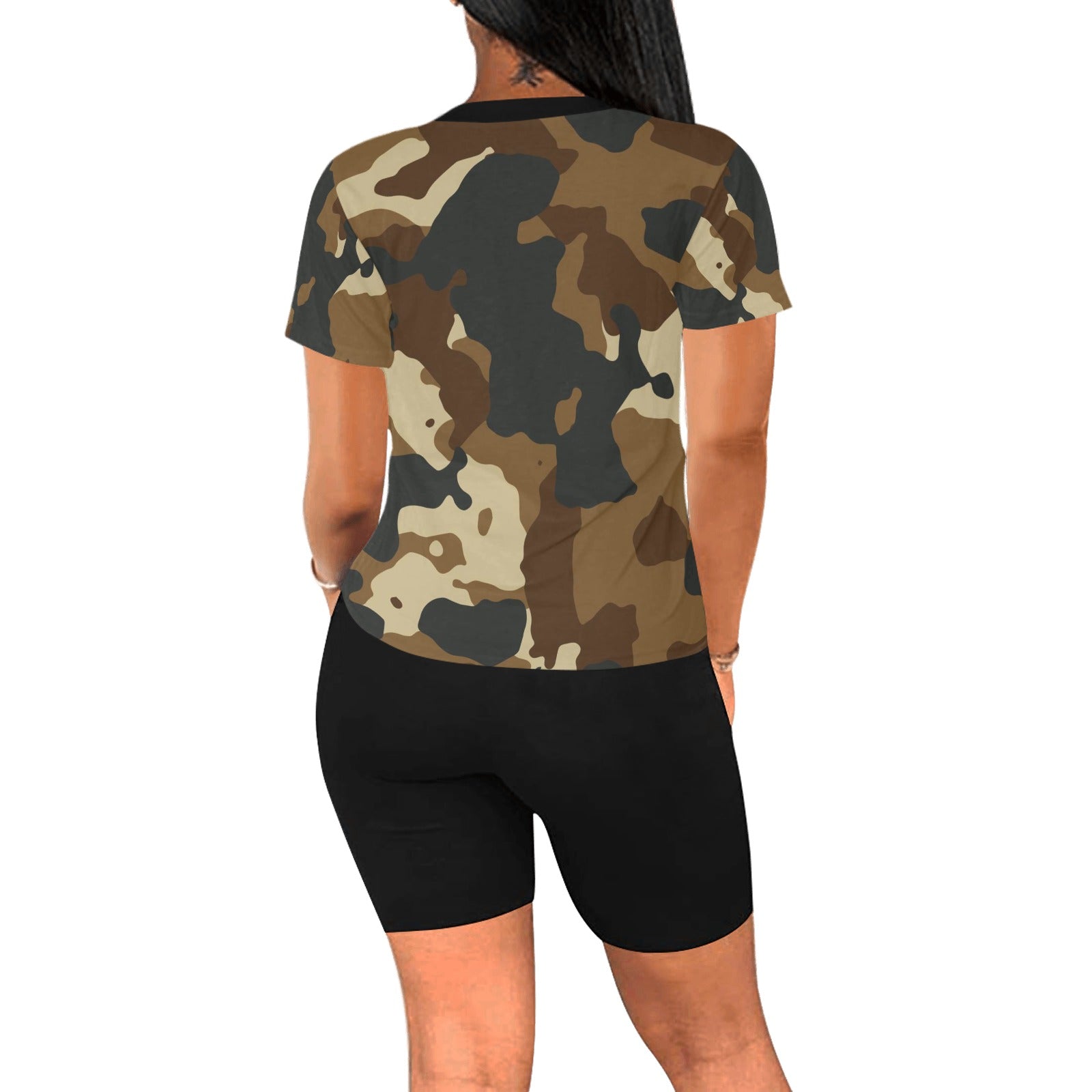 Camo Women's Short Yoga Set(Sets 03)