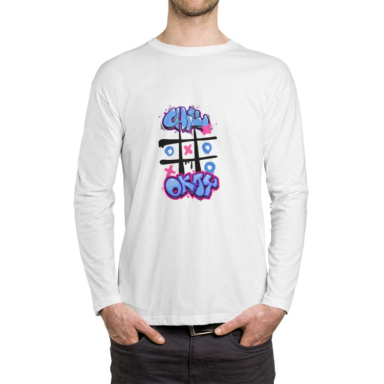 Chill OK Men's Crew Neck Long sleeve T-shirt