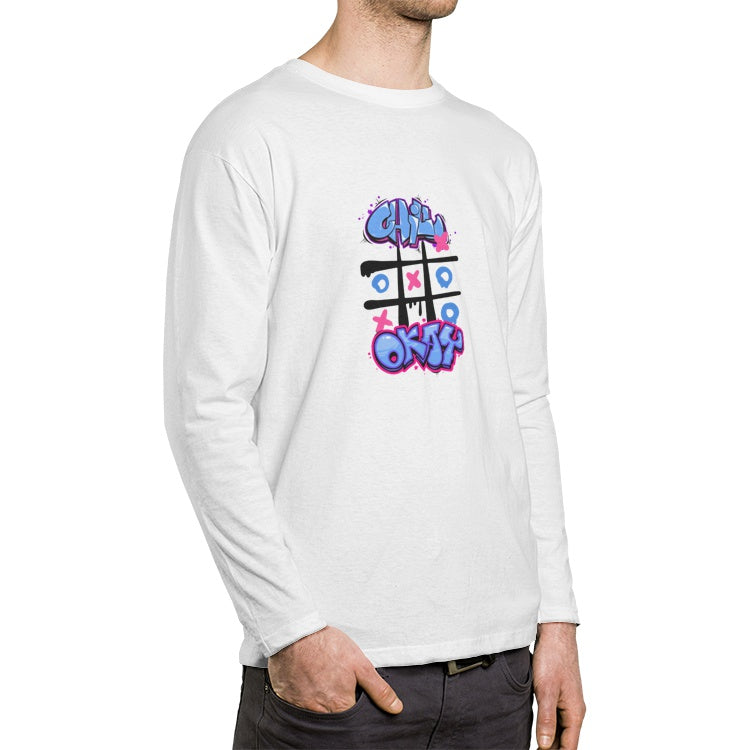 Chill OK Men's Crew Neck Long sleeve T-shirt