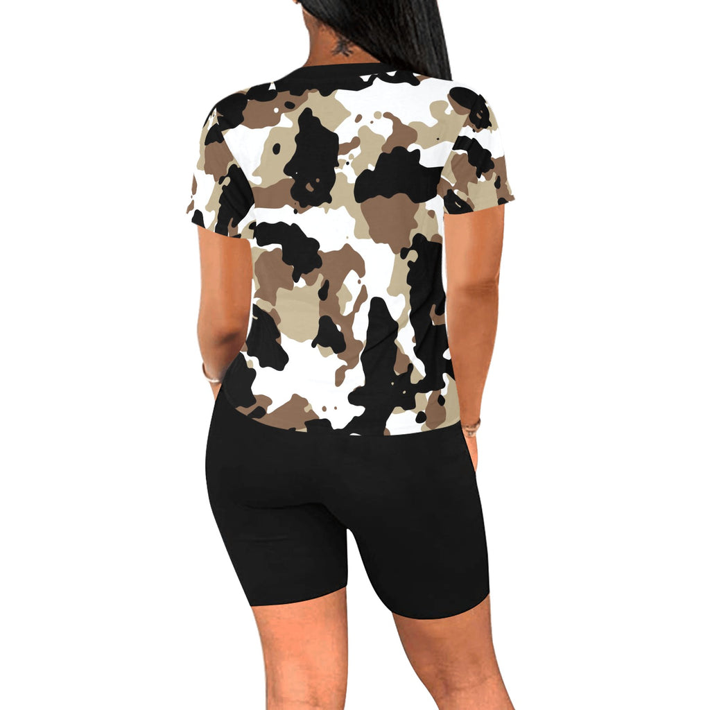 Camo Women's Short Yoga Set(Sets 03)
