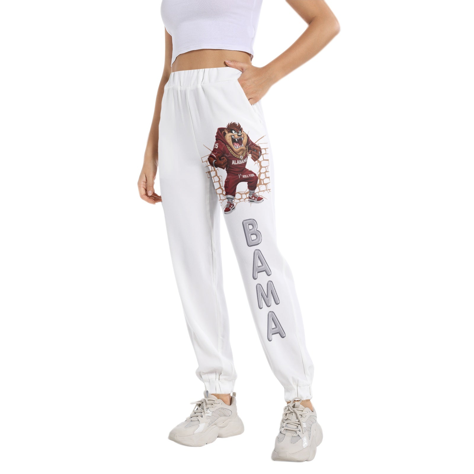 Alabama-Elastic Waist Tapered Sweatpant