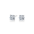 Dia Round LGD Classic Stud Earring in 14K White Gold