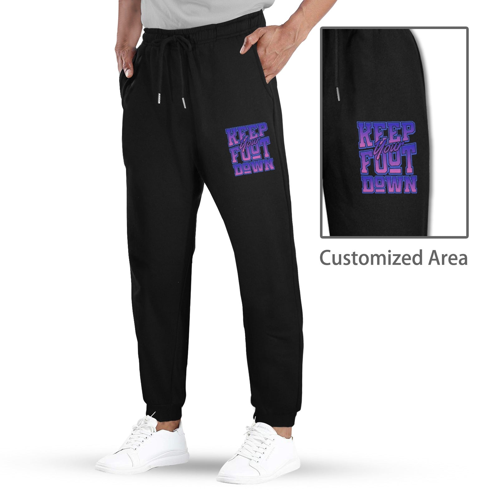 Put Your Foot Down Unisex Fleece Sweatpants
