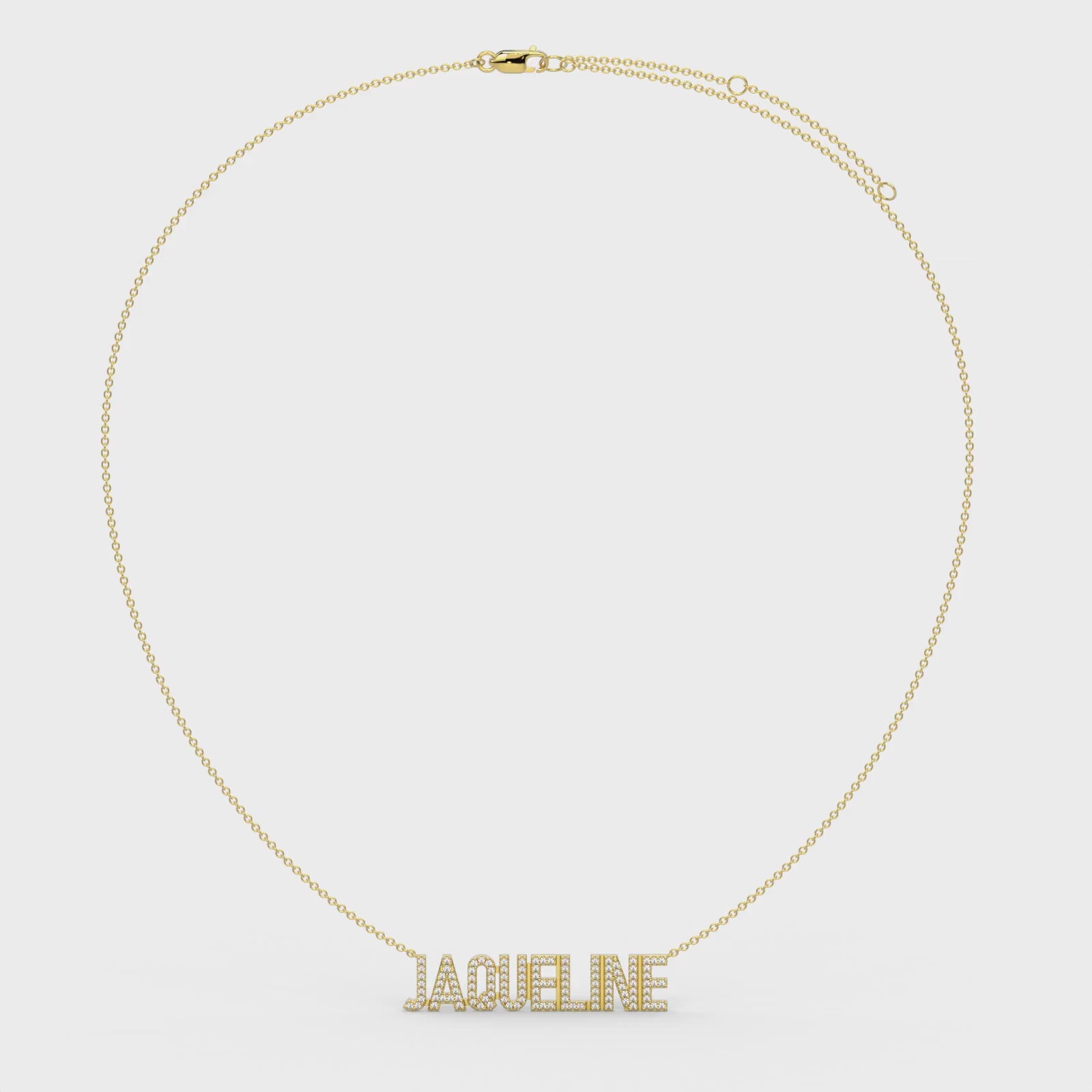 Gold Plated Silver Signature name necklace AW24N002GD
