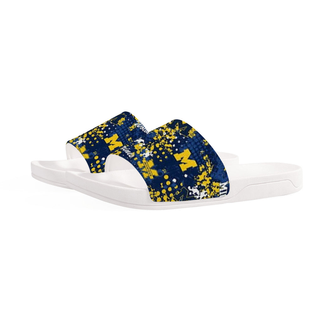 Michigan State Sandals - White